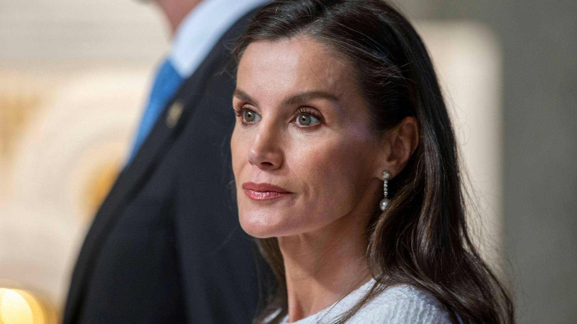 Königin Letizia bei der Zeremonie zur Übernahme des Protokanon-Amtes der Papstbasilika Santa Maria Maggiore im Vatikan.