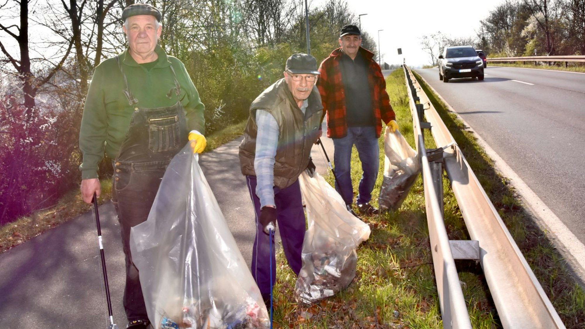 Die Freunde Jury Heißler, Vladimir Lesser und Alexander Junker waren zwischen Hennef und Stoßdorf unterwegs.