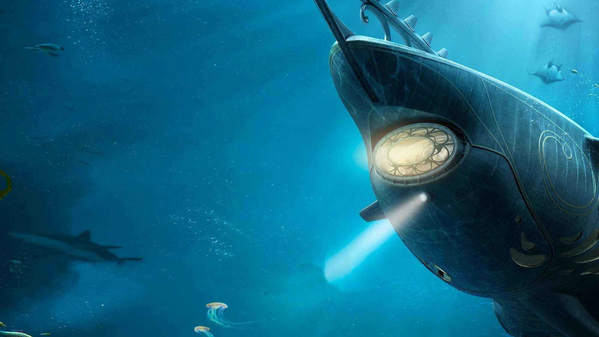 Nemo und andere Mitgefangenen fliehen mit Hilfe des U-Boots Nautilus. (Bild: ZDF und Twentieth Century Fox )