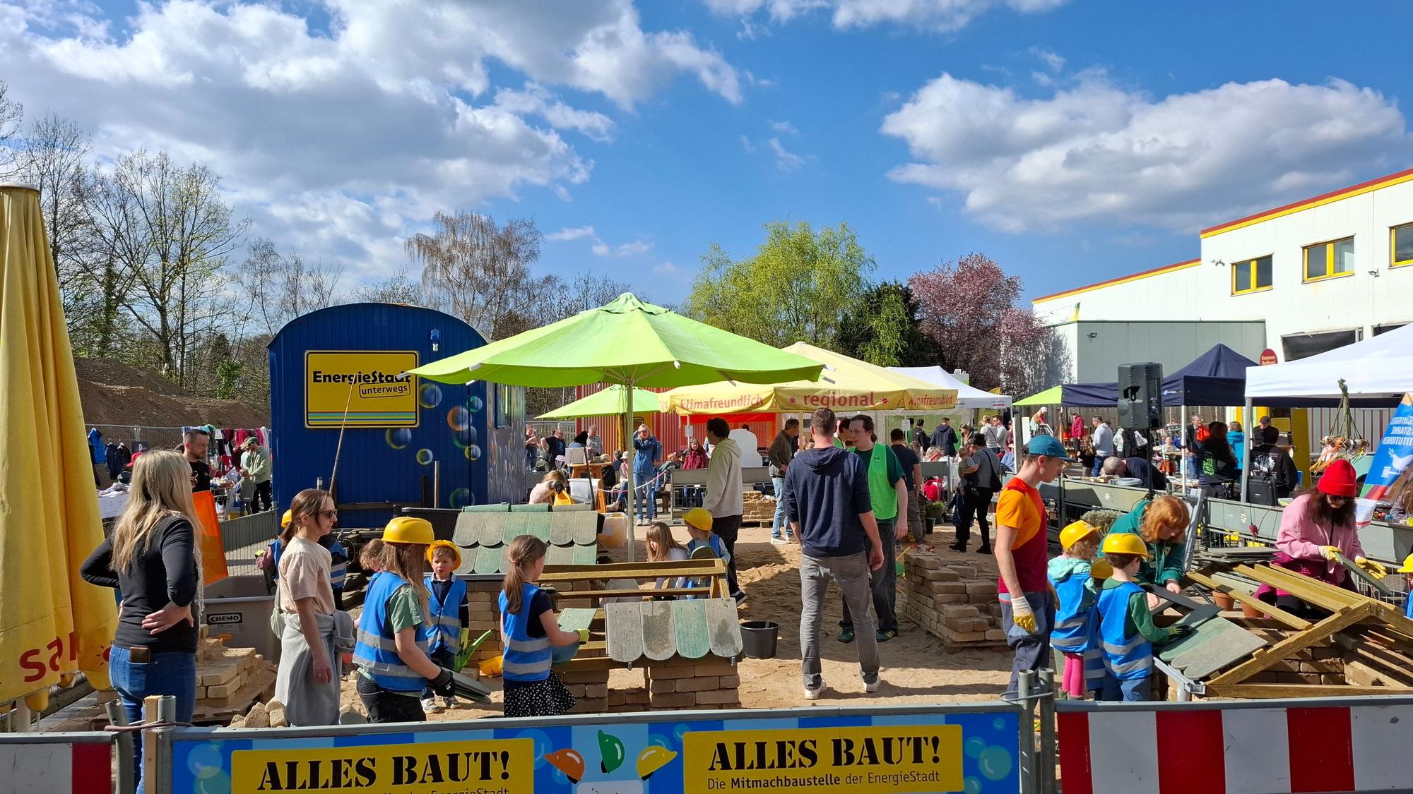 Die Kinderbaustelle zog viele kleine Fans an.
