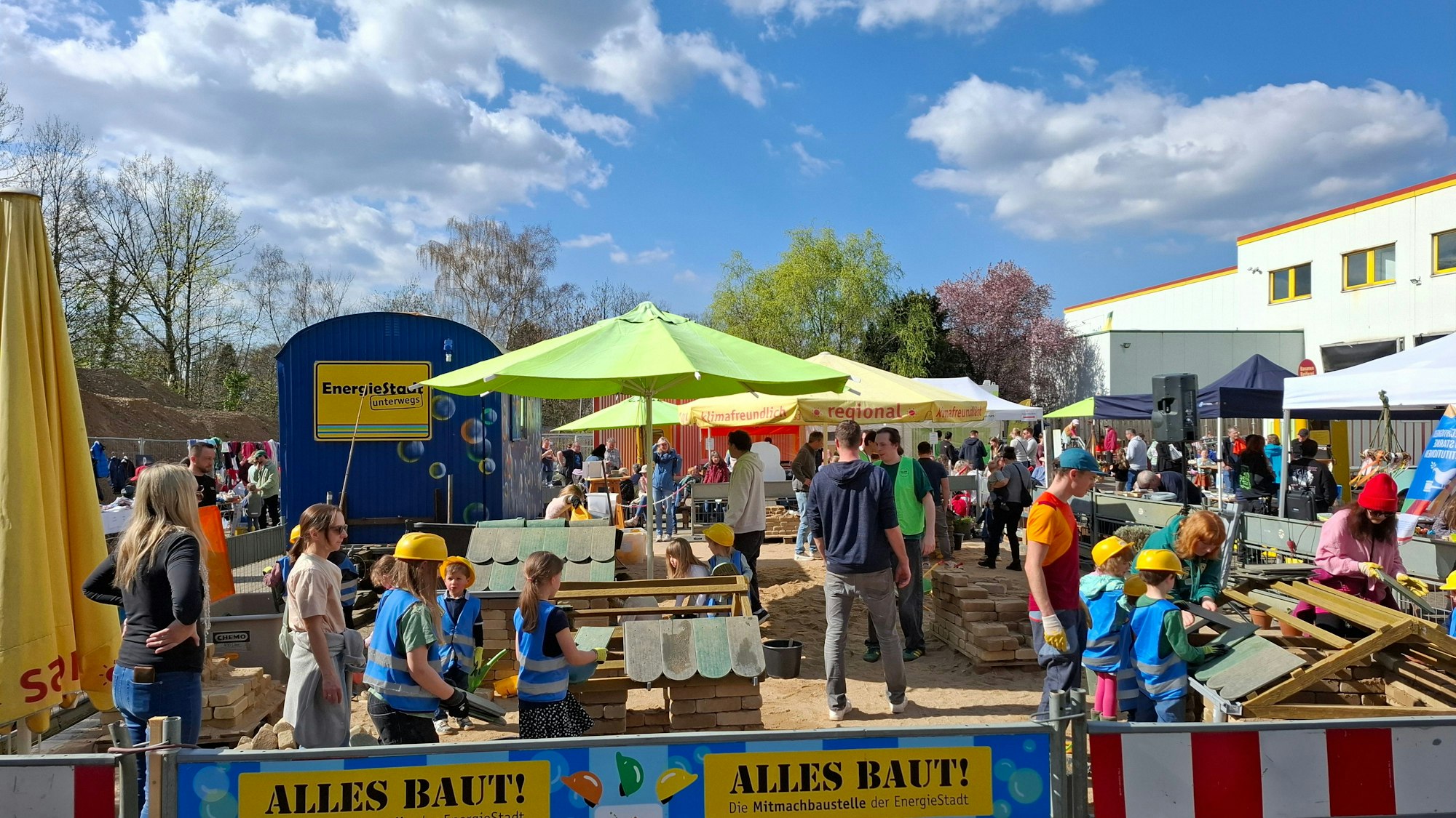 Die Kinderbaustelle zog viele kleine Fans an.