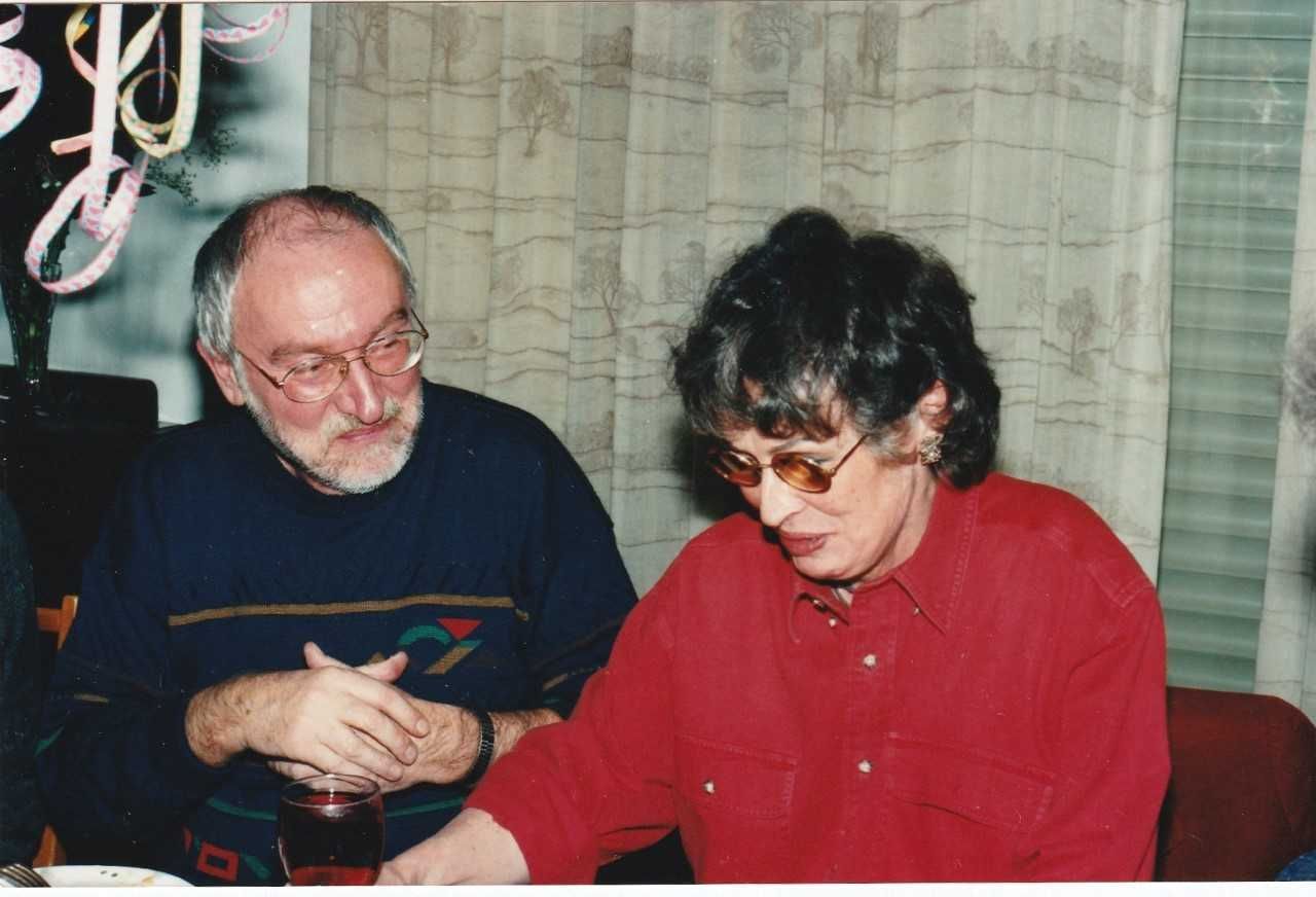Heribert Becker mit seiner Lebensgefährtin Edith Huber an Silvester 1997