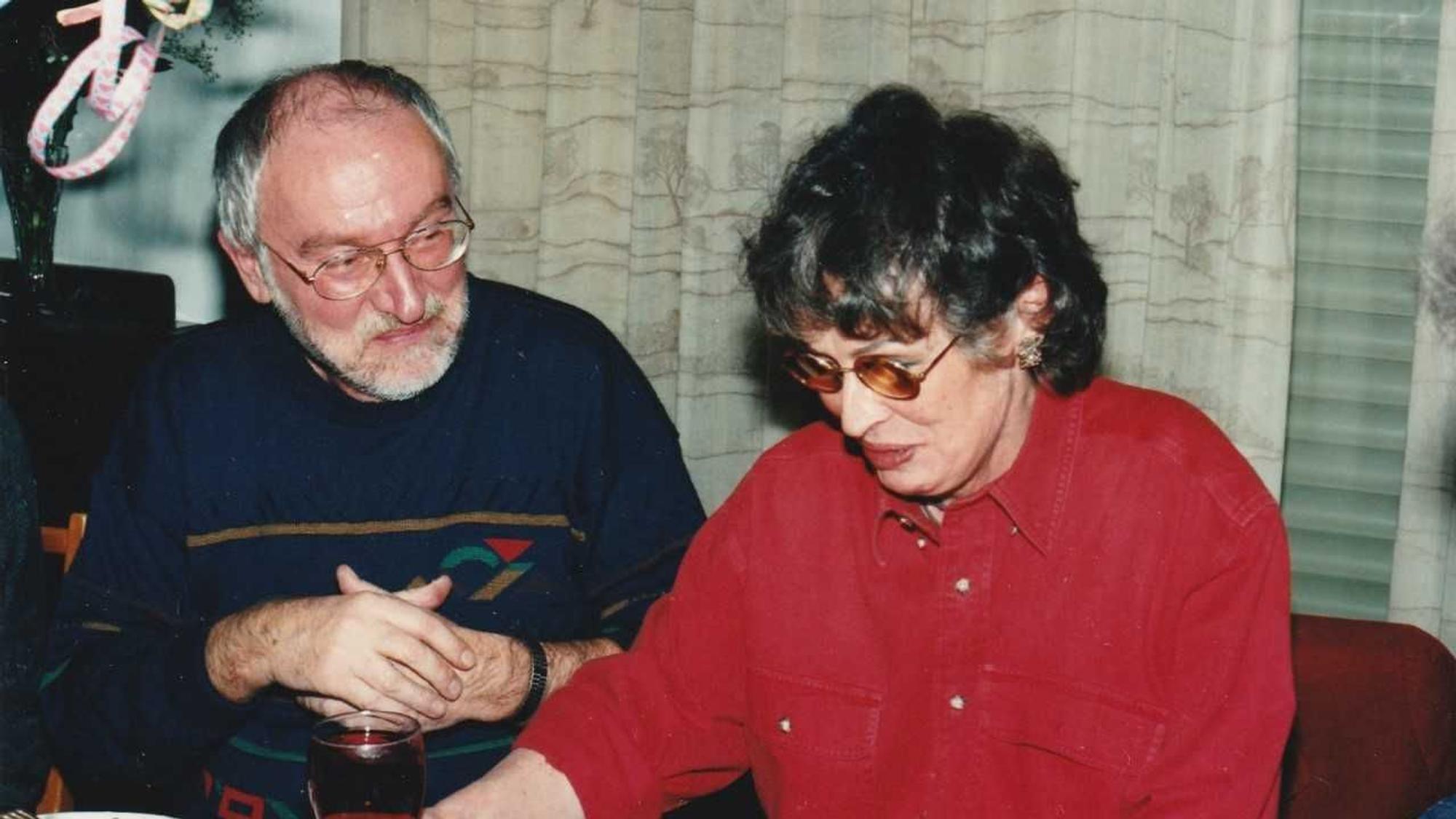 Heribert Becker mit seiner Lebensgefährtin Edith Huber an Silvester 1997