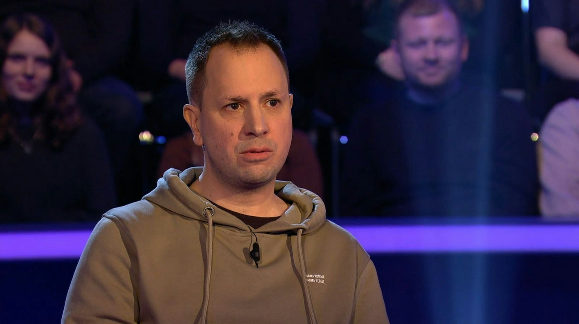 Der Polizeibeamte Christian Evangelou aus Solms ging mit 32.000 Euro. (Bild: RTL)