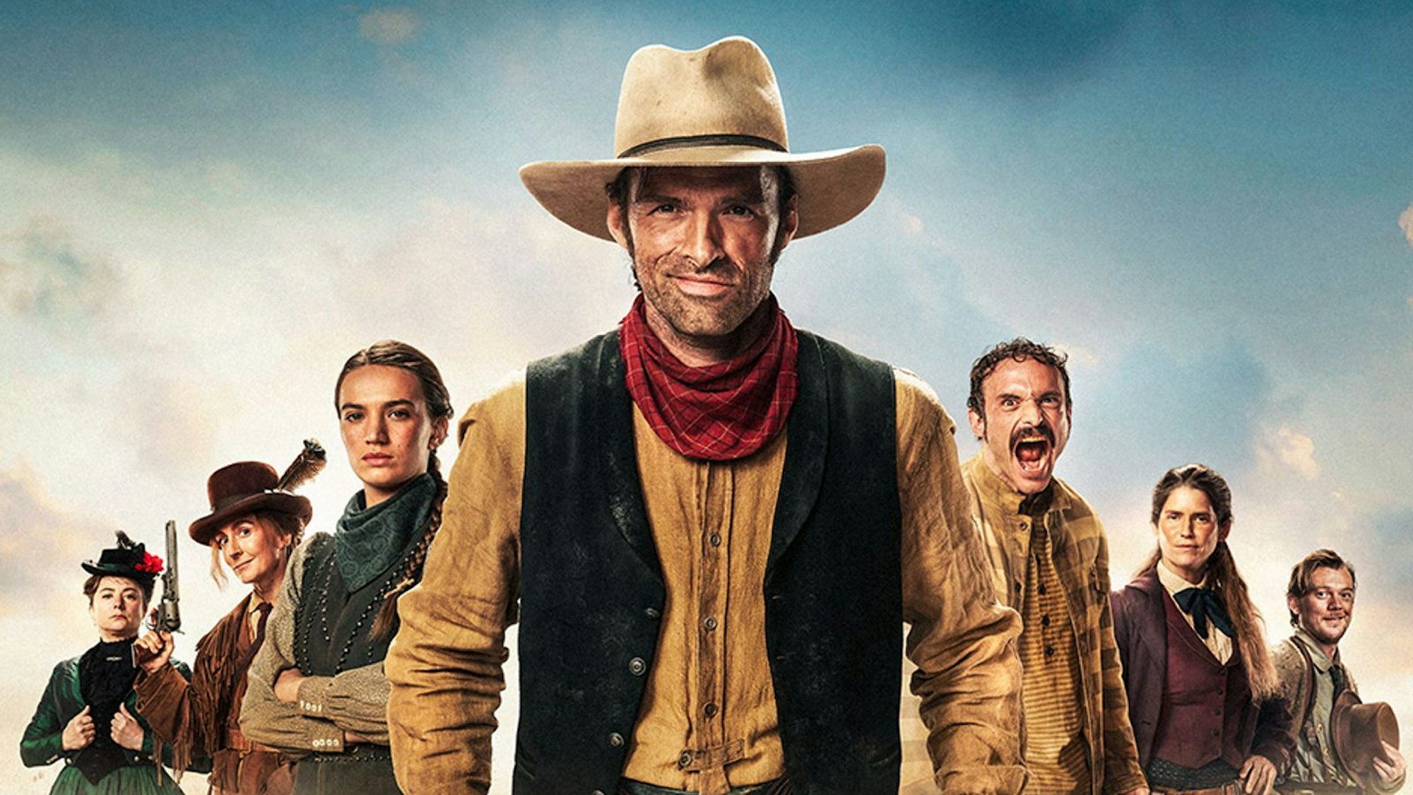 Der neue Lucky Luke: In der gleichnamigen Serie (zu sehen ab 23. März auf Disney+) spielt der französische Schauspieler Alban Lenoir den berühmten Comic-Helden. (Bild: Disney)