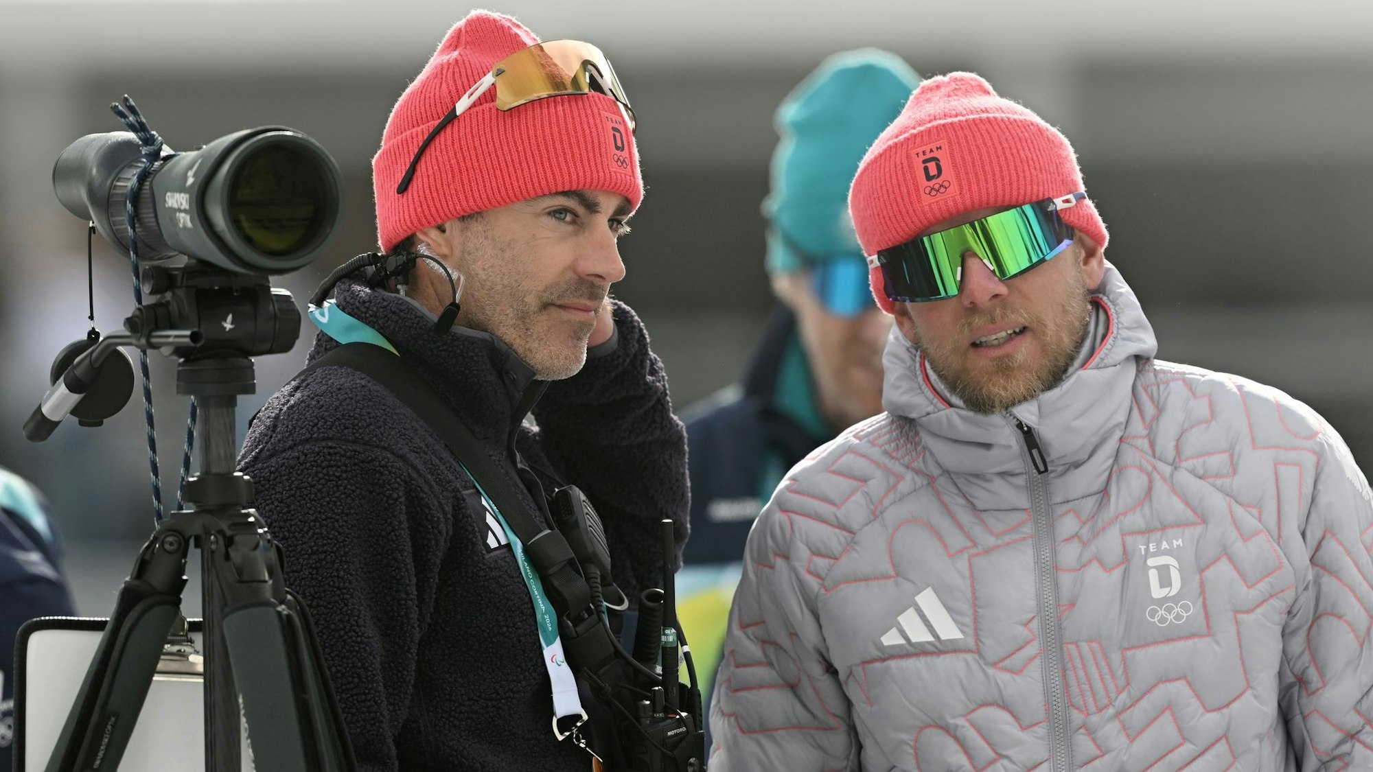Biathlon-Trainer Tobias Reiter und Jens Filbrich