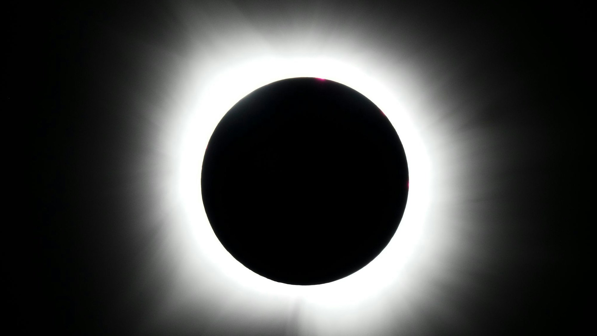 Totale Sonnenfinsternis 2024 in Texas