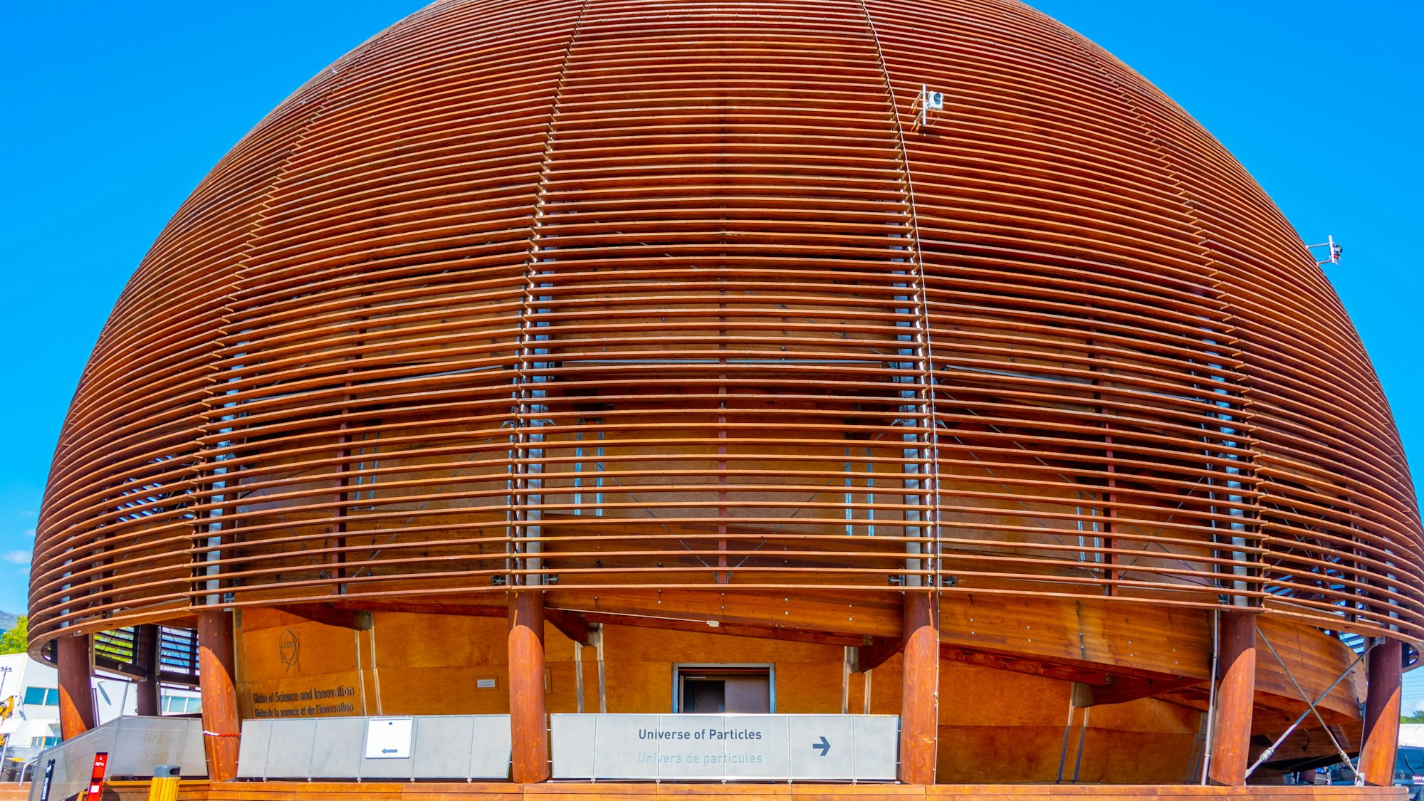Das Globe of Science and Innovation am CERN in der Schweiz. (Archivbild)