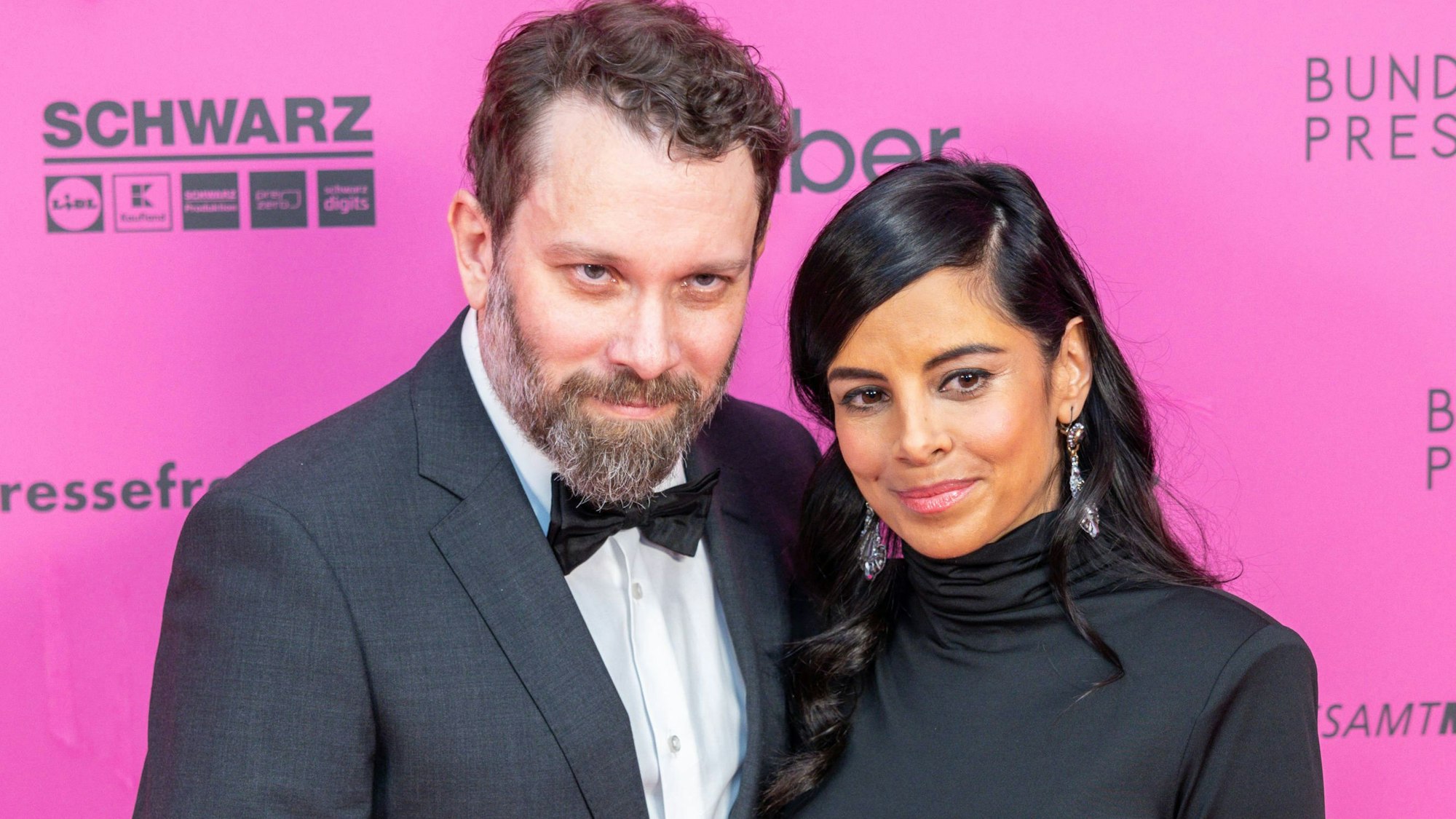 Christian Ulmen und seine Frau Collien Ulmen-Fernandes beim Bundespresseball 2024.