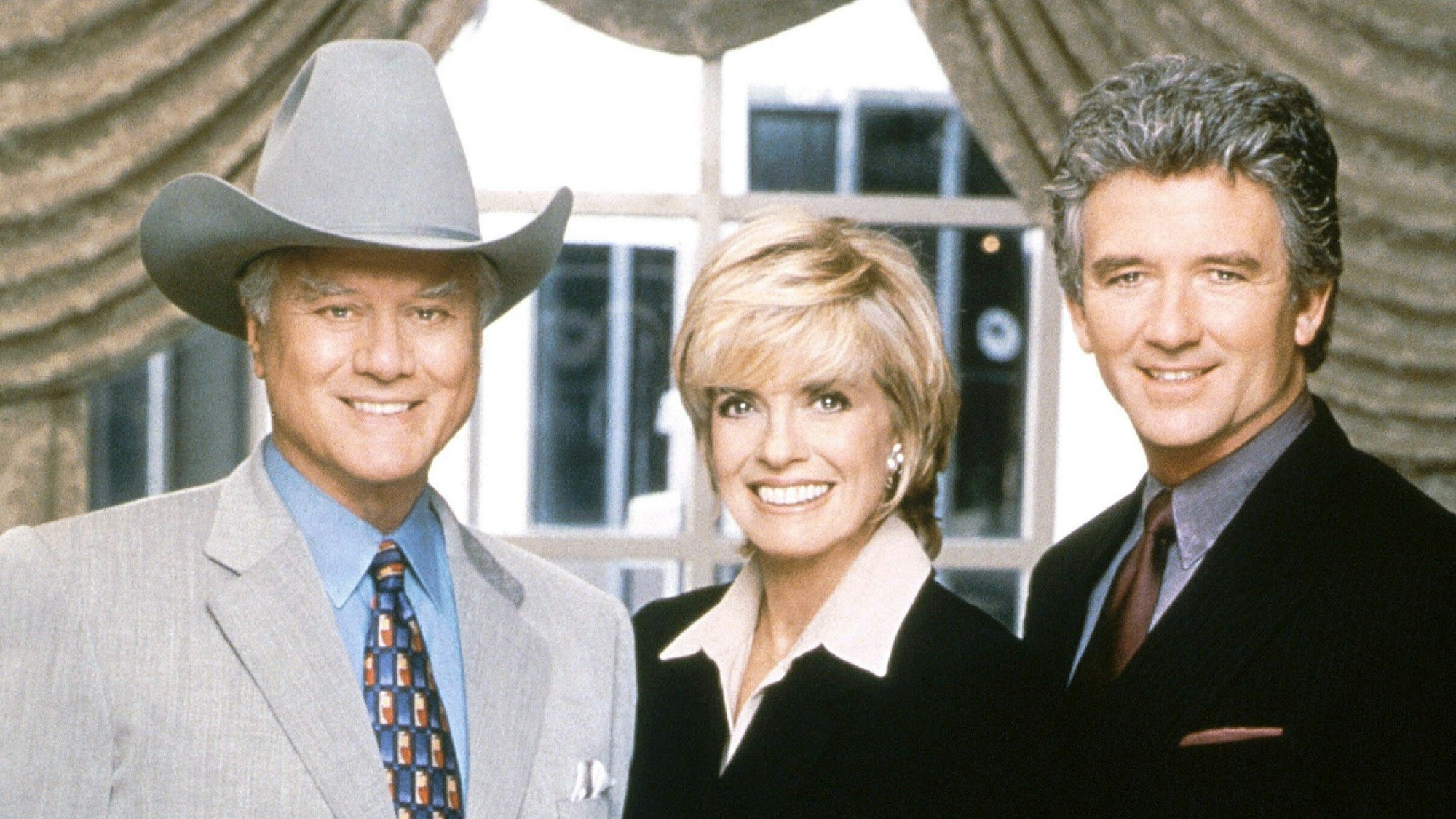 Larry Hagman, Linda Gray und Patrick Duffy.