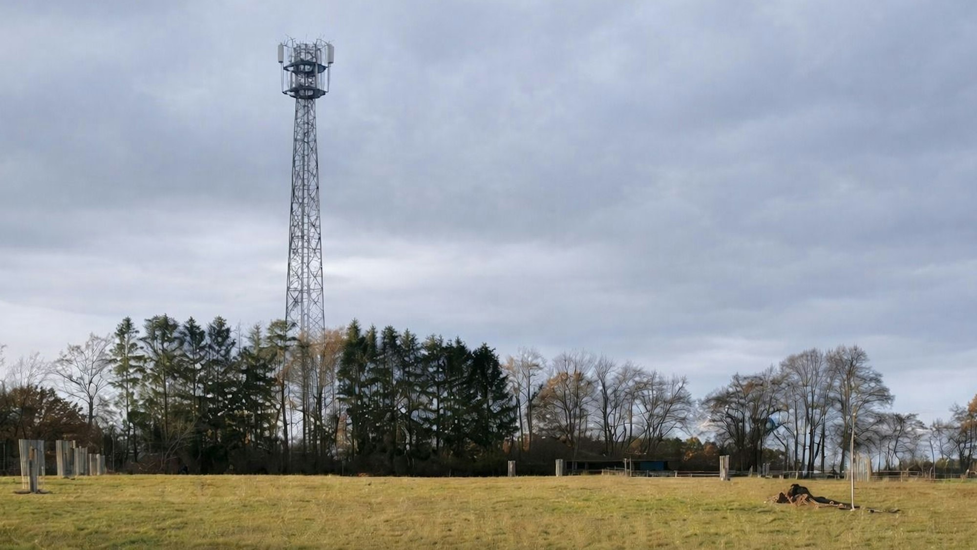 Eine Fotomontage zeigt den Funksendemast an der Talsperrenstraße.