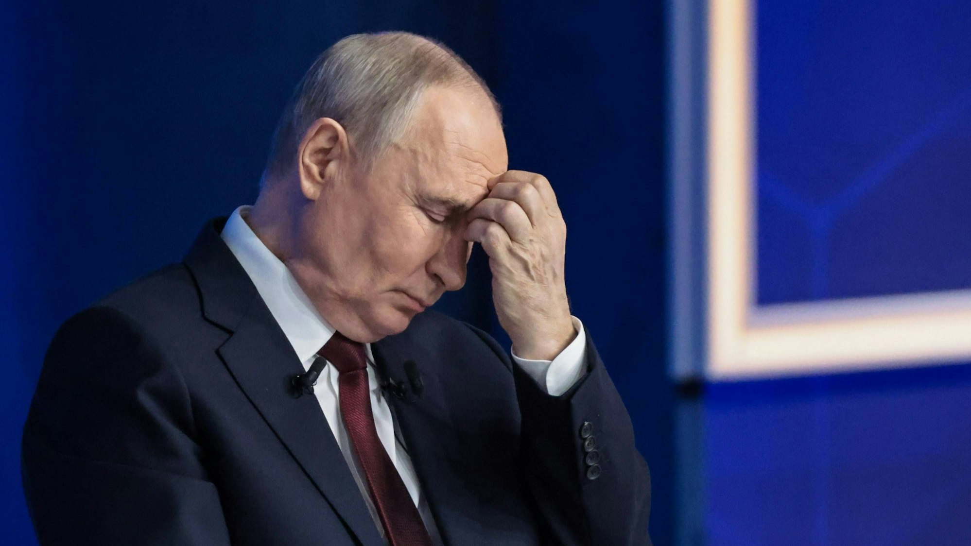 Kremlchef Wladimir Putin bei einer Pressekonferenz. (Archivbild)