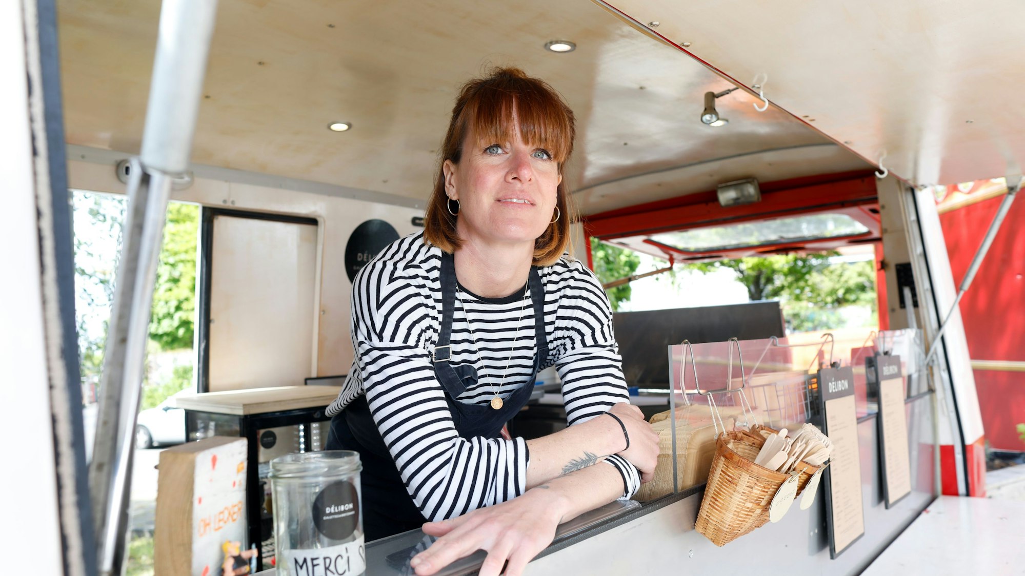Laurence Hebel in ihrem Foodtruck Délibon.