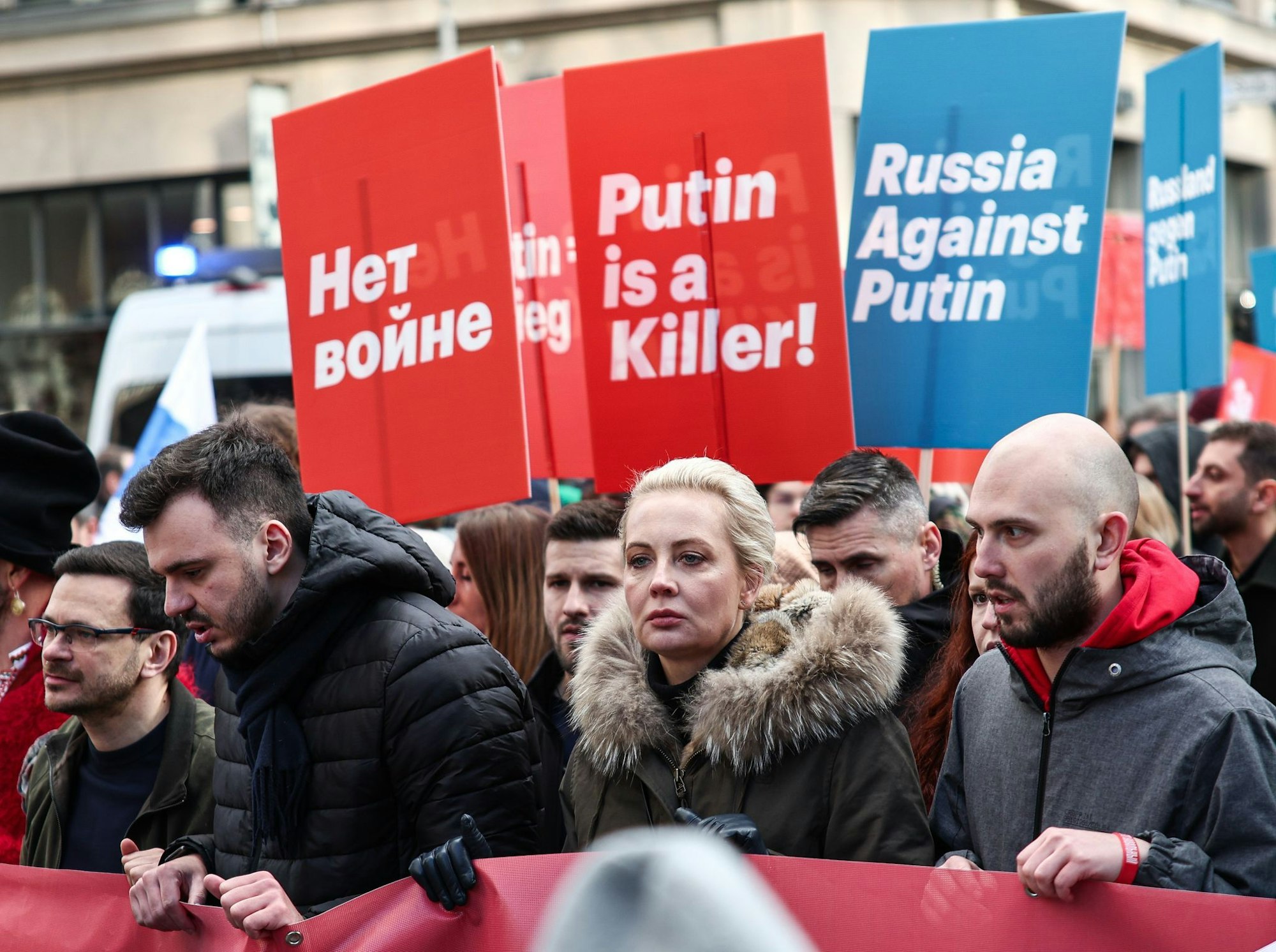 Anti-Putin-Demo der russischen Opposition in Berlin