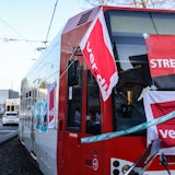 Streik bei der KVB in Köln (Archivbild vom 14. Februar)