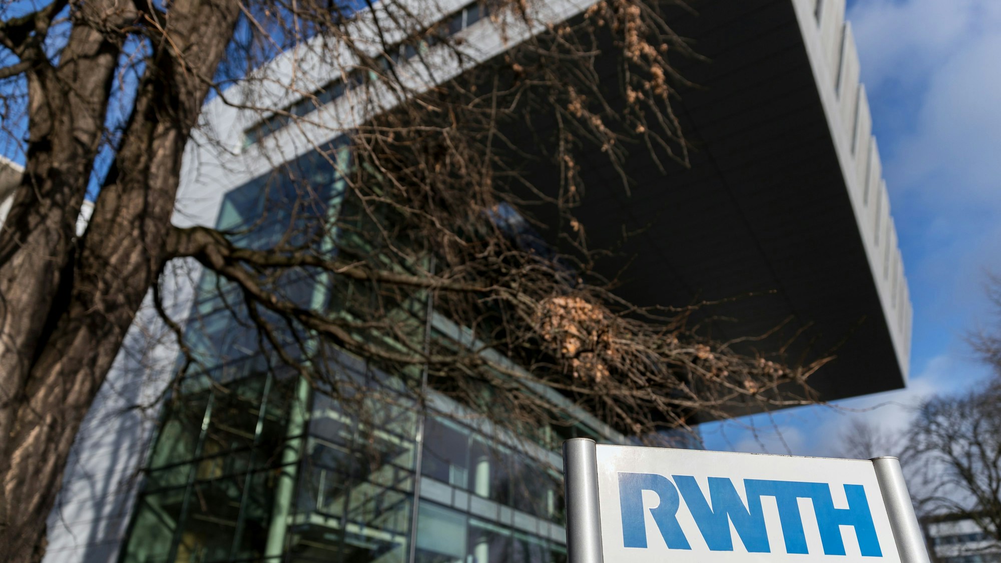 aachen, North Rhine-Westphalia/germany - 18 01 2020: rwth university building in aachen germany