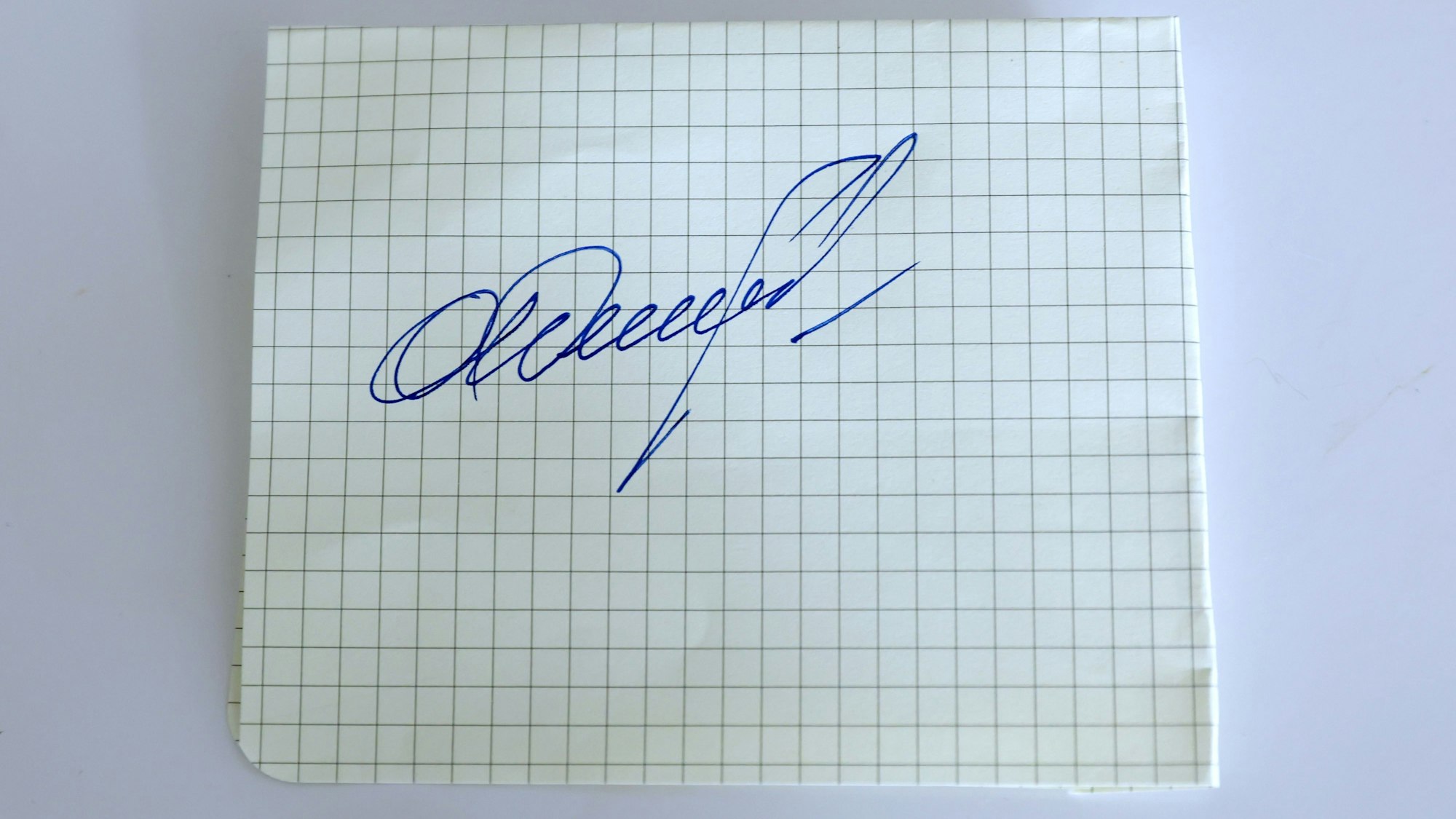 Ein „O“, ein „W“, ein „e“: Und dann begann der Streit über die Unterschrift von Olga Weiss aus Aachen.