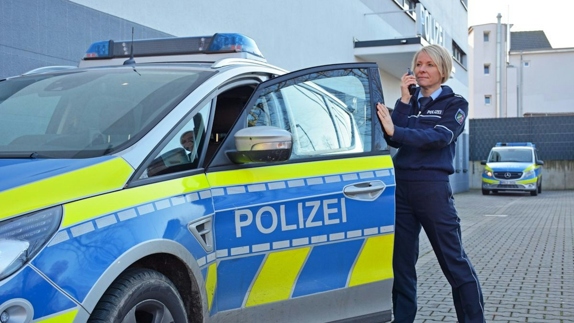 Ein Einsatzfahrzeug der Polizei.