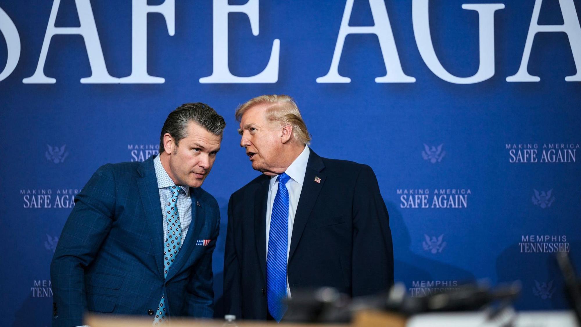 US-Präsident Trump bei der Memphis Safe Task Force