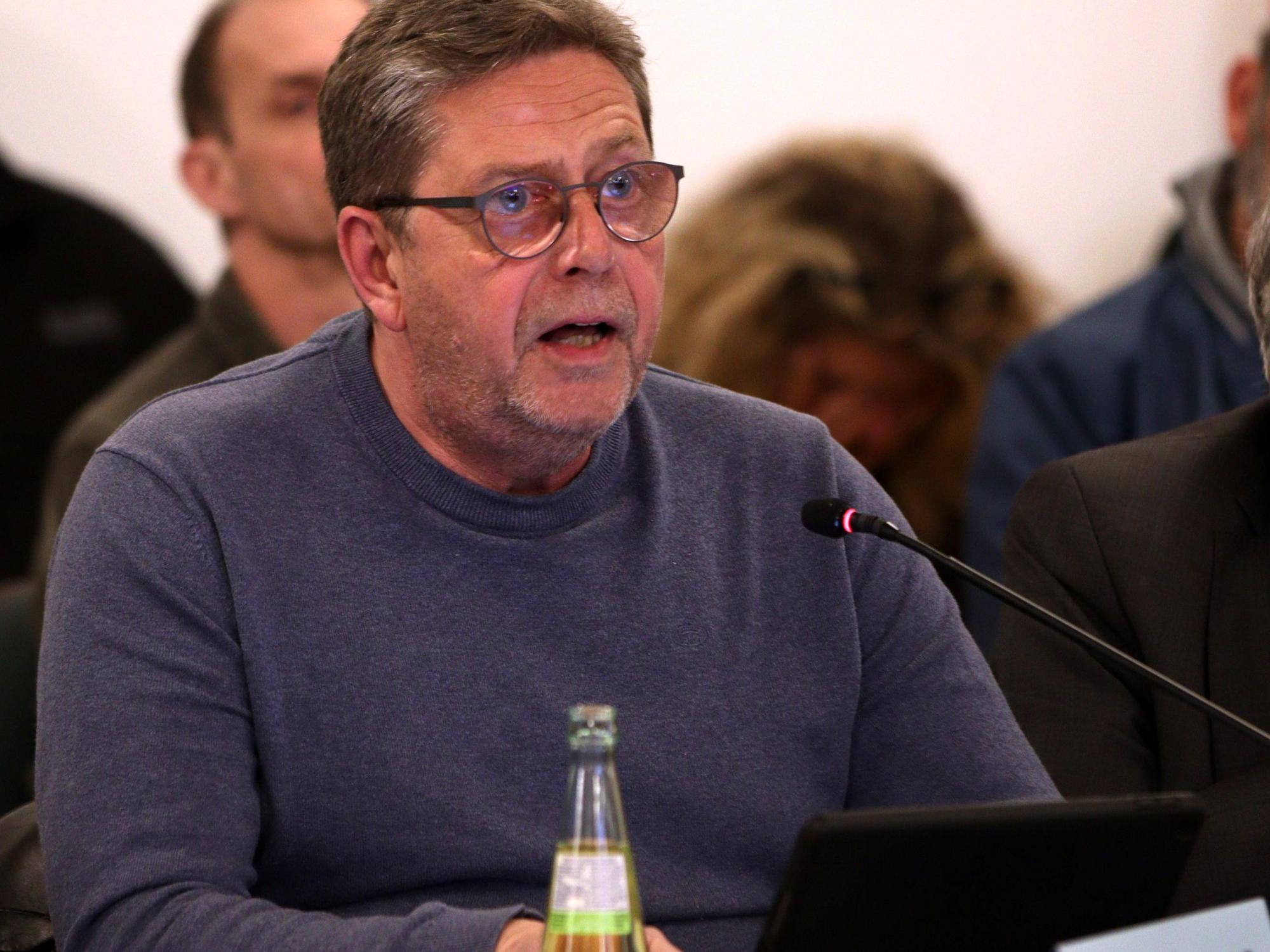 Martin Mehrens (CDU) bei seiner Haushaltsrede.