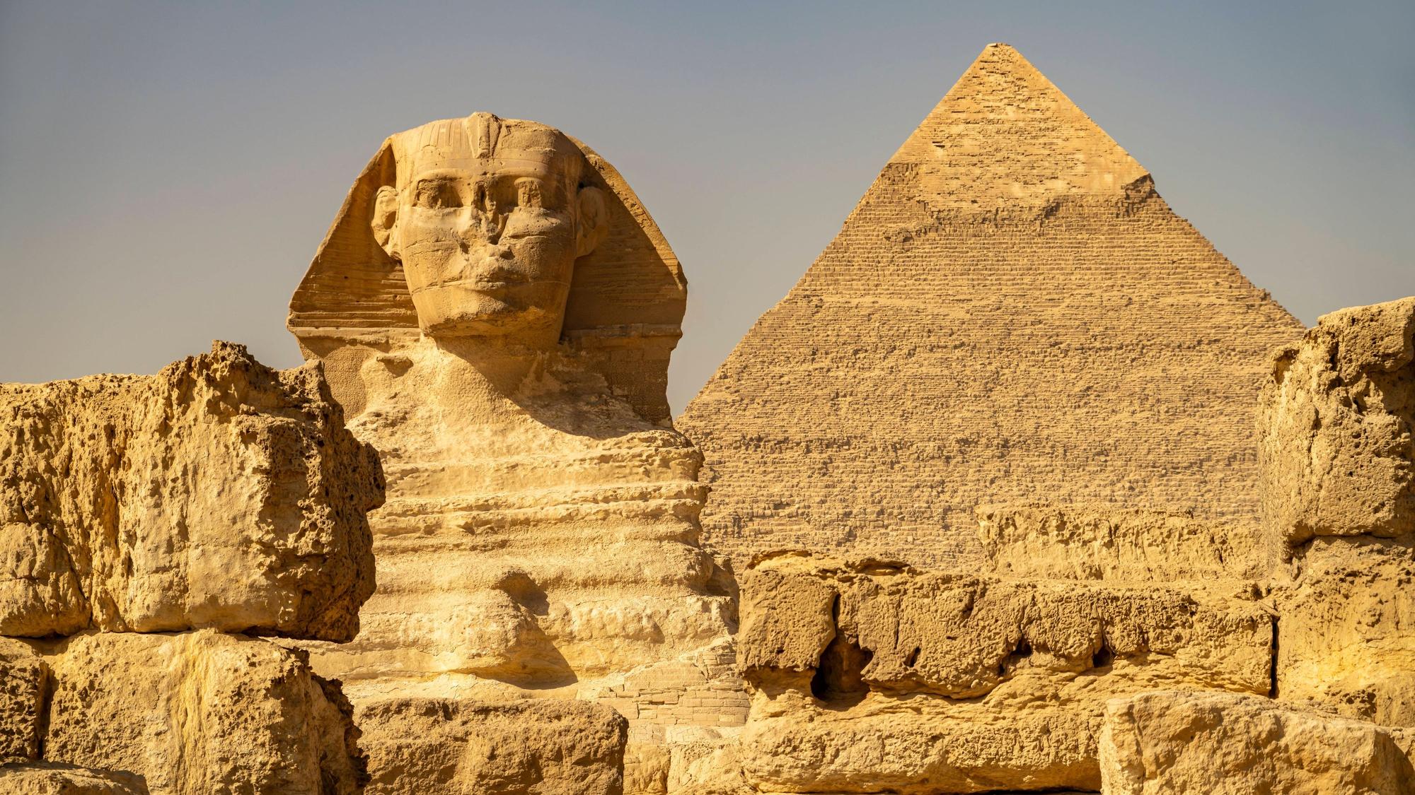 Die Chephren-Pyramide in Gizeh