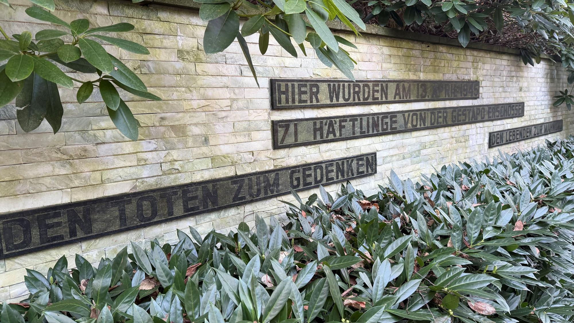 Die Gedenkstätte am Wenzelnberg in Langenfeld