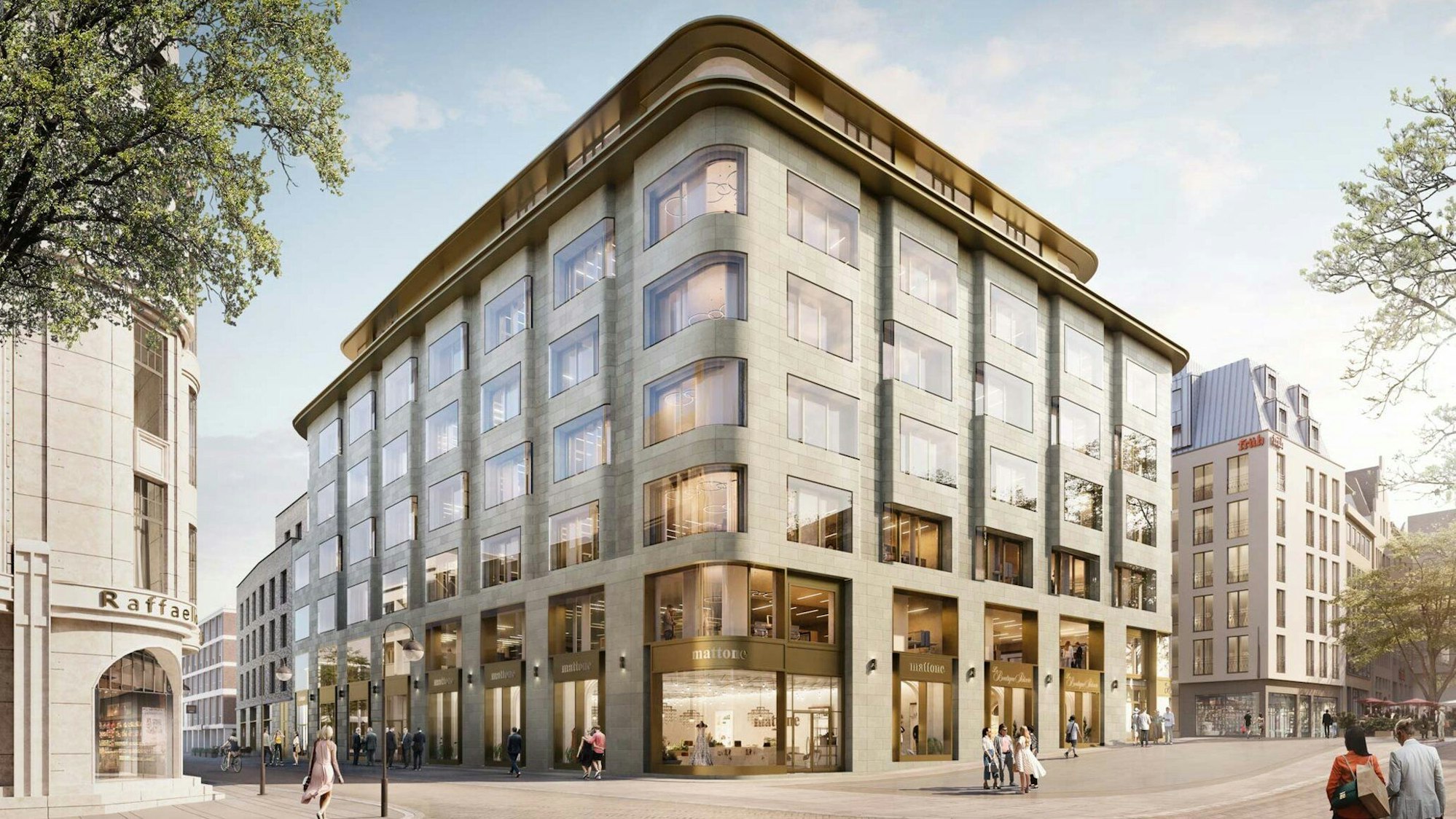 Das Bürohaus wird 200 Meter südlich des Kölner Doms stehen.