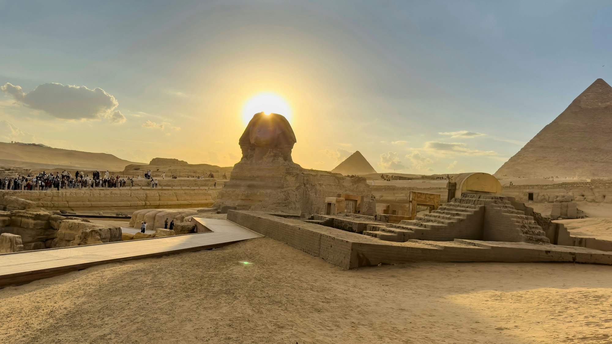 Die Große Sphinx von Gizeh.