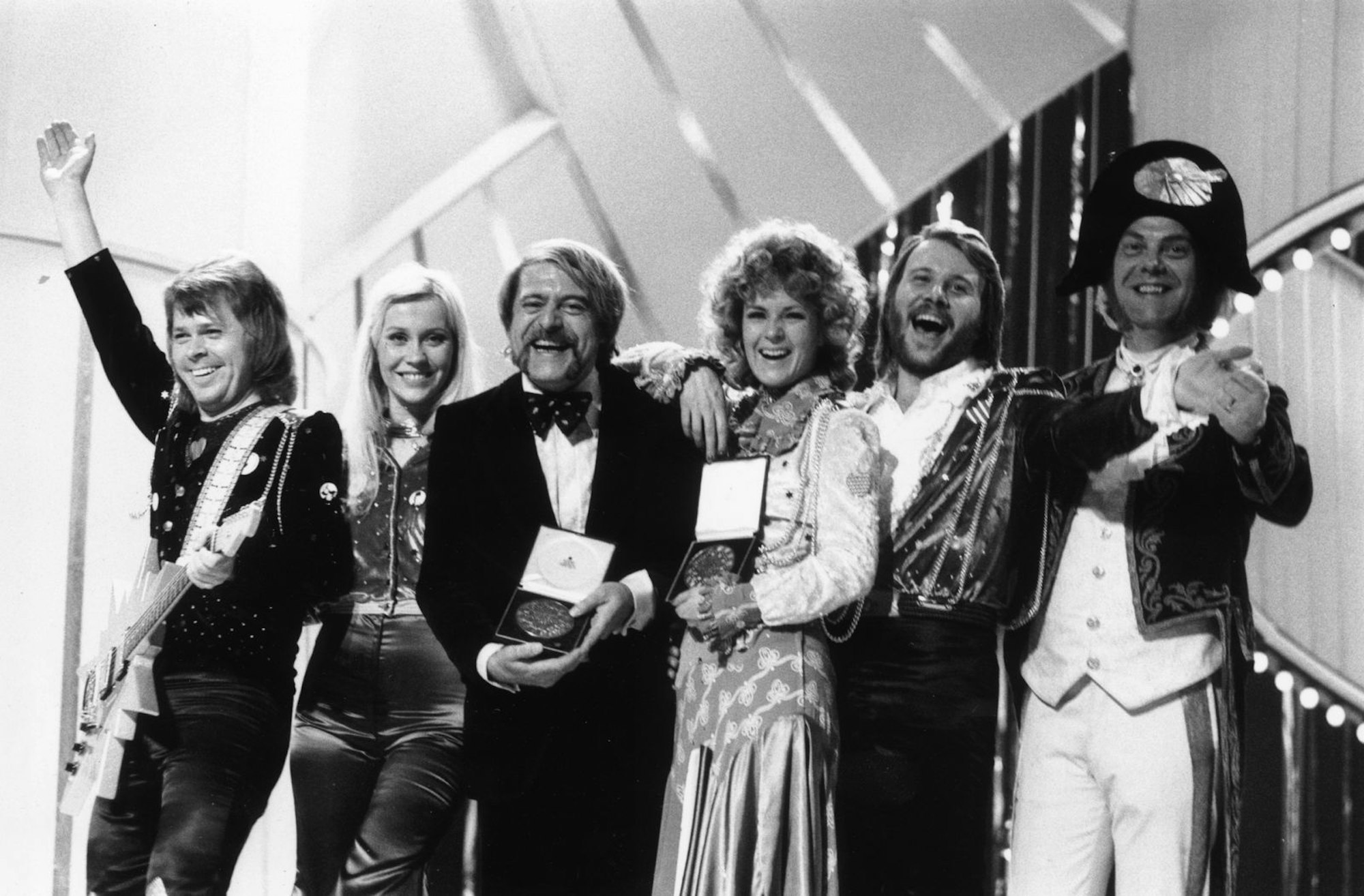 Alles andere als ein „Waterloo“ erlebte diese Ausnahmeband: Mit ihrem Sieg beim Eurovision Song Contest 1974 starteten ABBA eine Karriere, die sie zu einer der erfolgreichsten Popbands aller Zeiten machte. (Bild: Frank Barratt/Keystone/Getty Images)