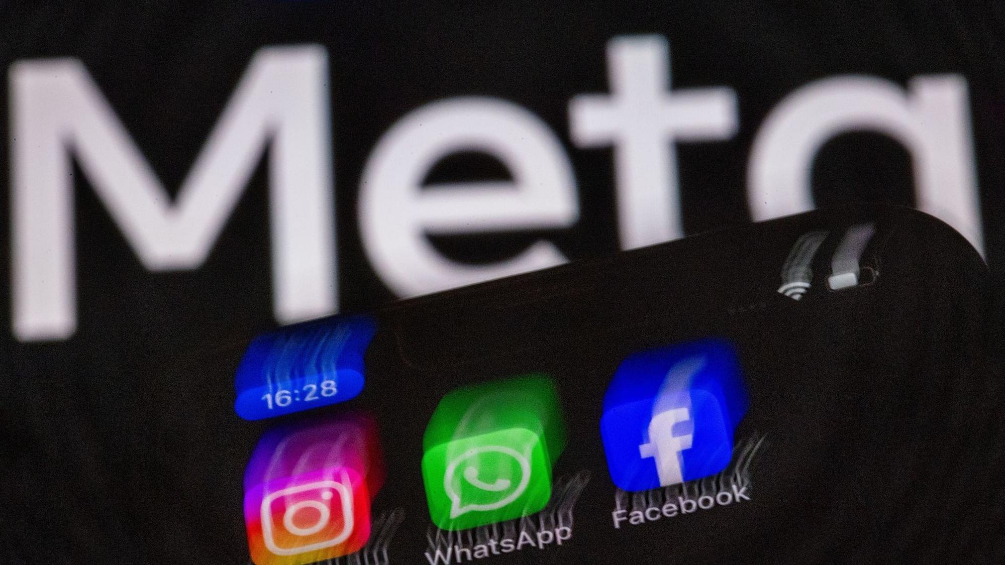 Die Meta Apps Instagram, Facebook und WhatsApp