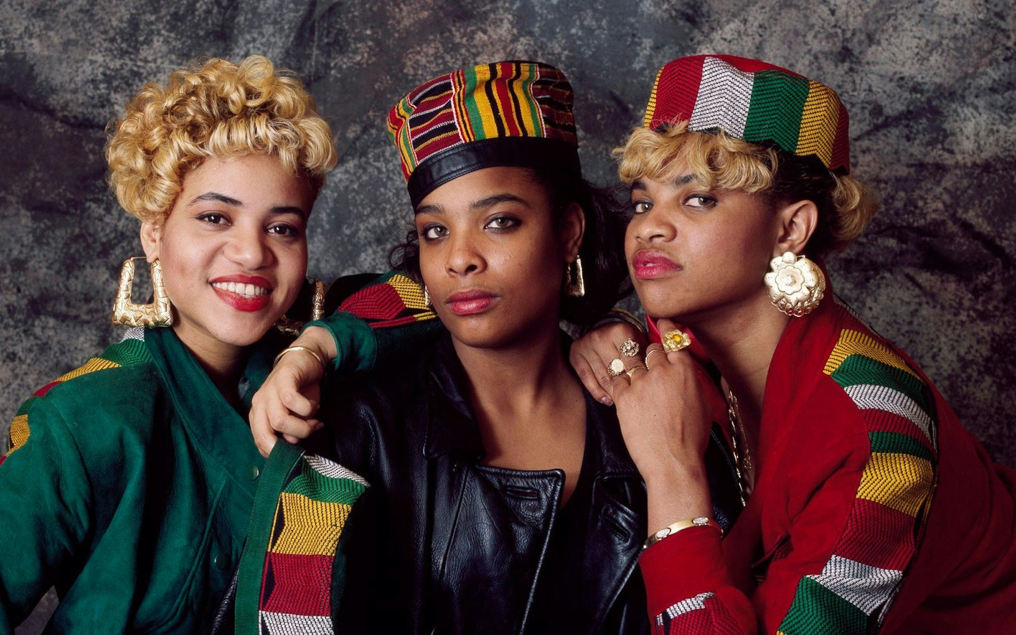 Sie waren die „ersten Ladies des Hip-Hop“: Salt 'n' Pepa mit (von links) Cheryl James (“Salt“), DJ Spinderella alias Deidra Roper und Sandy Denton (“Pepa“) hatten in den 90er-Jahren zahlreiche Hits. (Bild: IMAGO / Avalon.red)