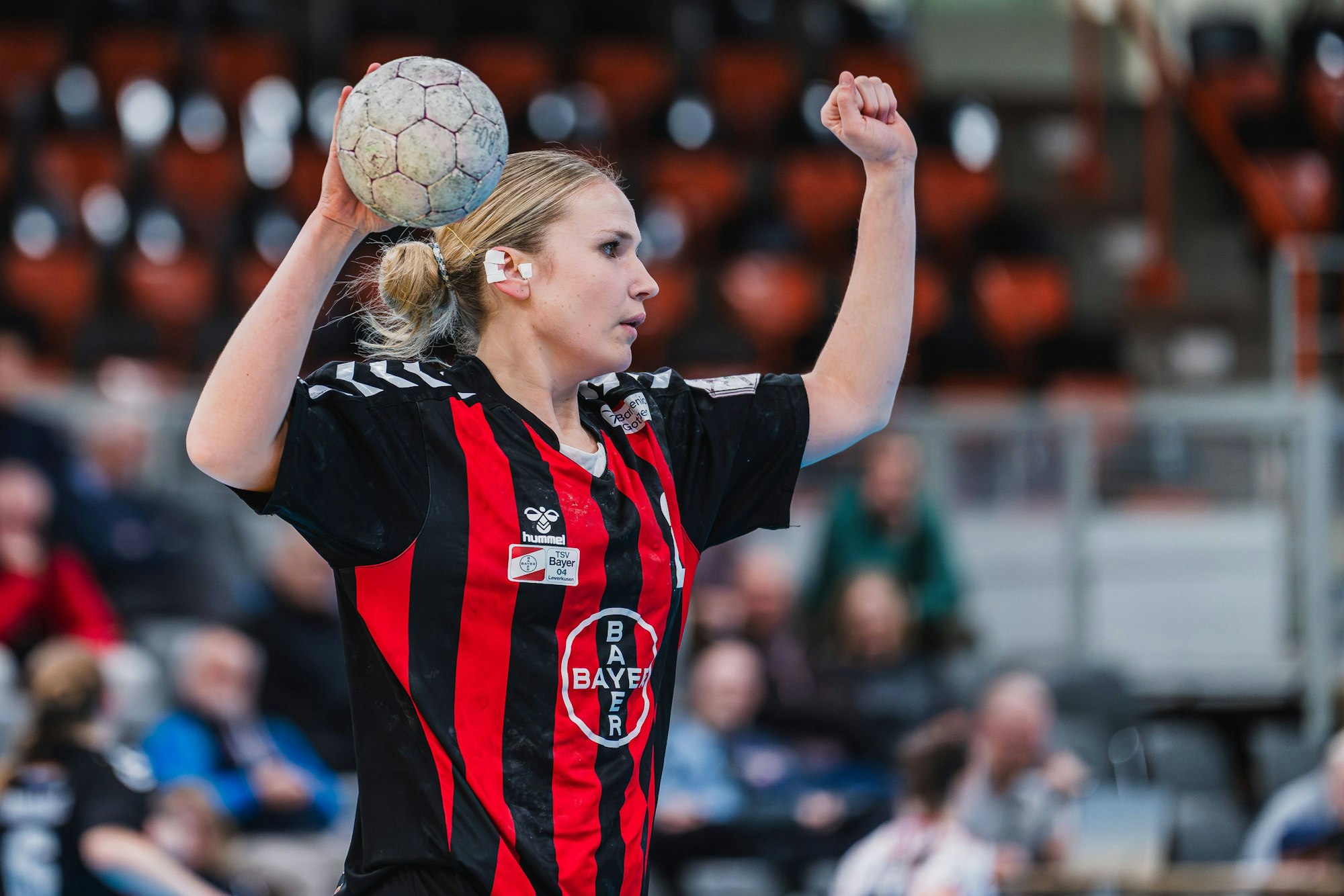 Annika Ingenpaß TSV Bayer 04 Leverkusen, 02 ballt die Faust TSV Bayer 04 Leverkusen vs. TG Nuertingen, Handball, 2.Handball-Bundesliga, 22.Spieltag, Saison 2025/26, 29.03.2026, TSV Bayer 04 Leverkusen vs. TG Nuertingen, Handball, 2.HBL, 22.Spieltag, Saison 2025/26, 29.03.2026 Leverkusen *** Annika Ingenpaß TSV Bayer 04 Leverkusen, 02 clenches her fist TSV Bayer 04 Leverkusen vs TG Nuertingen, Handball, 2 Handball Bundesliga, 22 Matchday, Season 2025 26, 29 03 2026, TSV Bayer 04 Leverkusen vs TG Nuertingen, Handball, 2 HBL, 22 Matchday, Season 2025 26, 29 03 2026 Leverkusen Copyright: xEibner-Pressefoto/LukasxBaldygax EP_LBA
