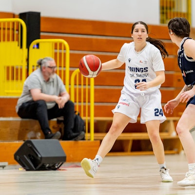 Kendra Parra Wings Leverkusen,No.24 in Aktion DEU, Leverkusen, 25.01.2026 Basketball, Damen 2.Bundesliga Nord, 16. Spieltag, Wings Leverkusen - Eintracht Braunschweig Lion Pride *** Kendra Parra Wings Leverkusen,No 24 in action DEU, Leverkusen, 25 01 2026 Basketball, Women 2 Bundesliga Nord, 16 Matchday, Wings Leverkusen Eintracht Braunschweig Lion Pride