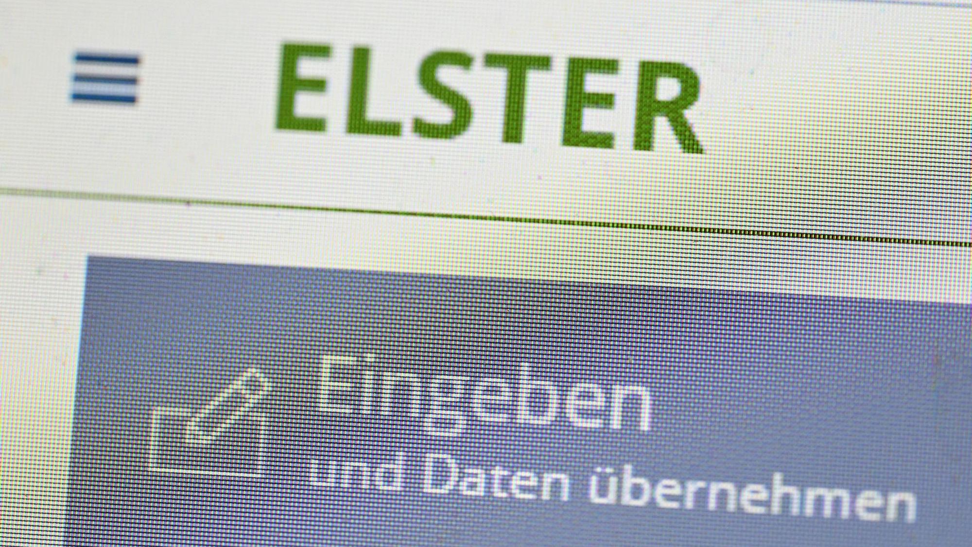 Die Eingabe des Steuerportals Elster