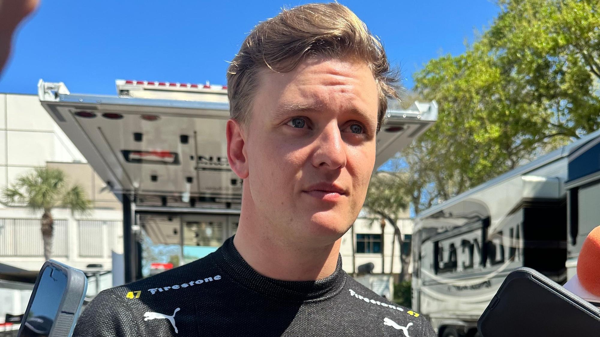 Mick Schumacher nach einem IndyCar-Rennen