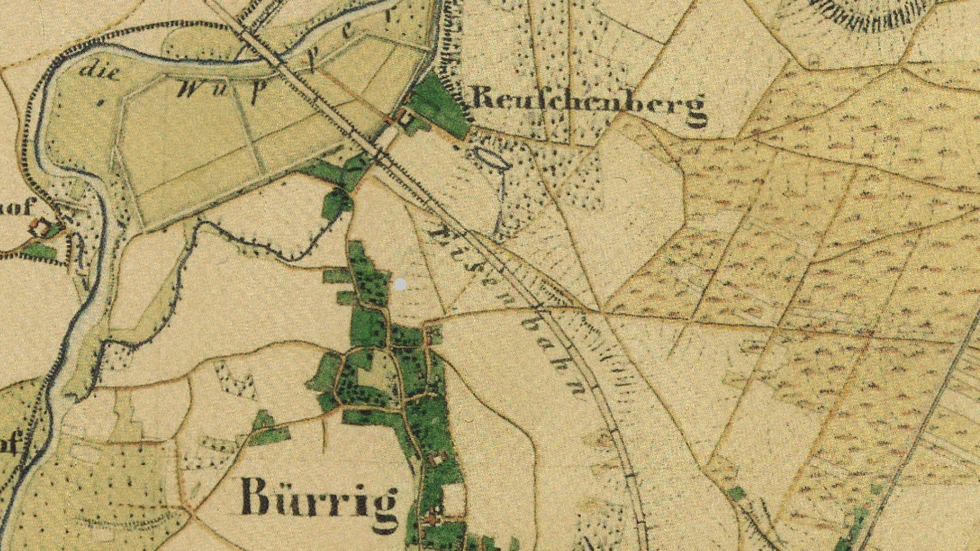 Die Köln-Mindener Eisenbahn in Wiesdorf und Bürrig Küppersteg.