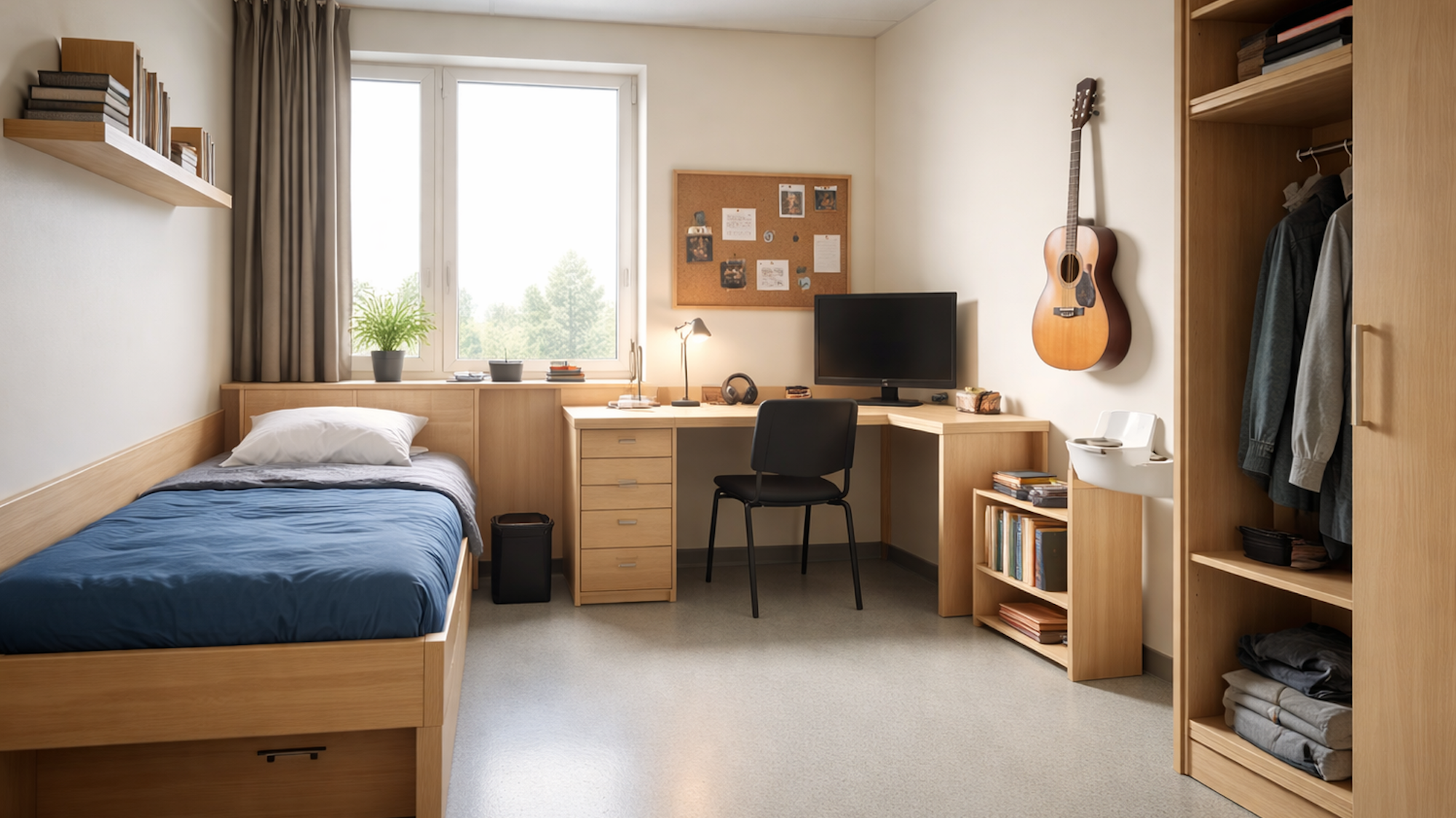 So ähnlich sieht es in vielen Gefängniszellen Norwegens aus.