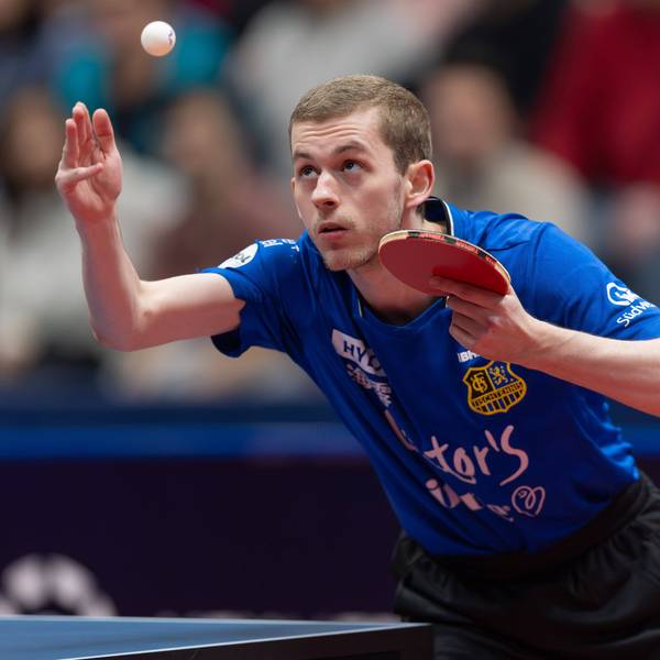 Cedric Meissner beim Aufschlag.