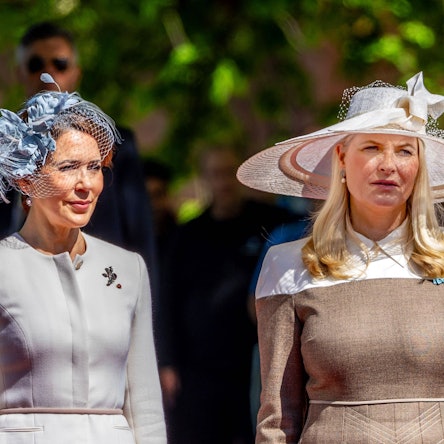 Königin Mary und Kronprinzessin Mette-Marit beim Staatsbesuch 2024.