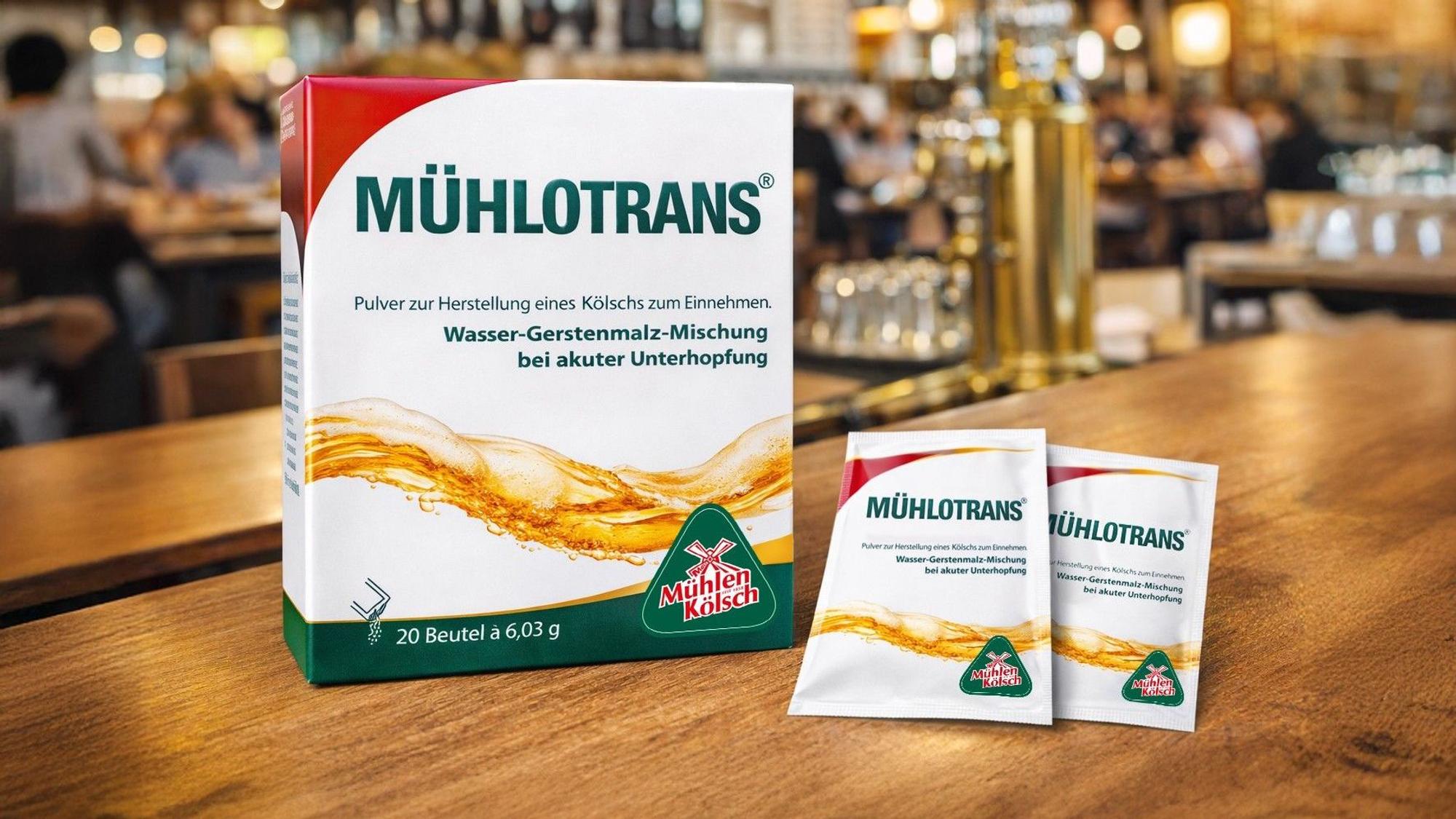 Mühlotrans soll ein Pulver sein, mit dem ein Kölsch hergestellt werden kann.