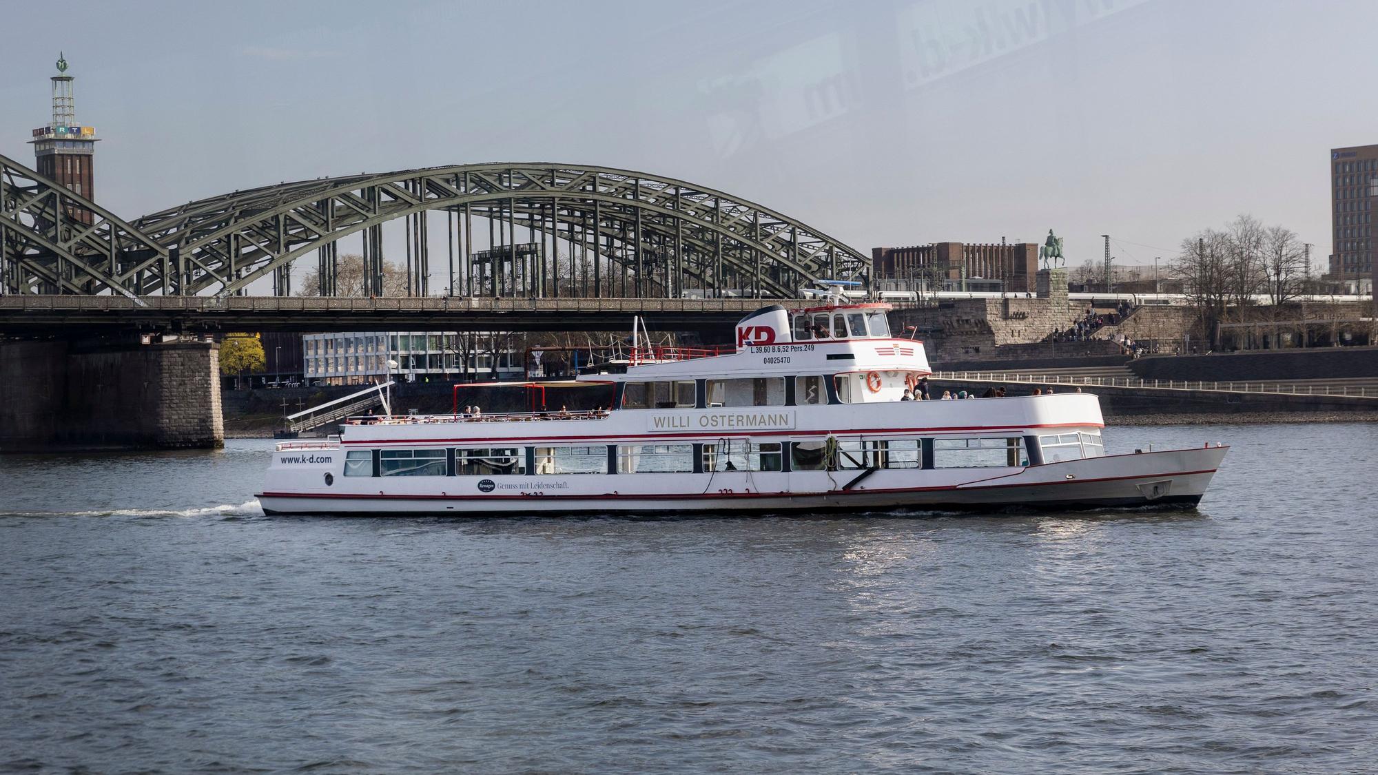 Pressekonferenz zum Start der Köln-Düsseldorfer Deutsche Rheinschiffahrt (KD) zum Start in die Saison 2026.
Im Bild das KD-Schiff Willi Ostermann.