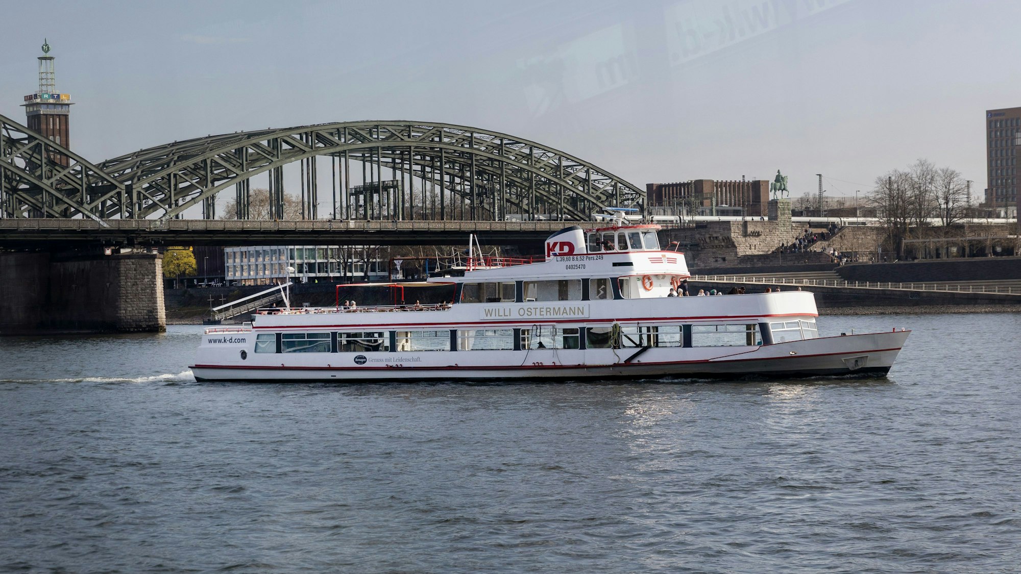 Pressekonferenz zum Start der Köln-Düsseldorfer Deutsche Rheinschiffahrt (KD) zum Start in die Saison 2026.
Im Bild das KD-Schiff Willi Ostermann.