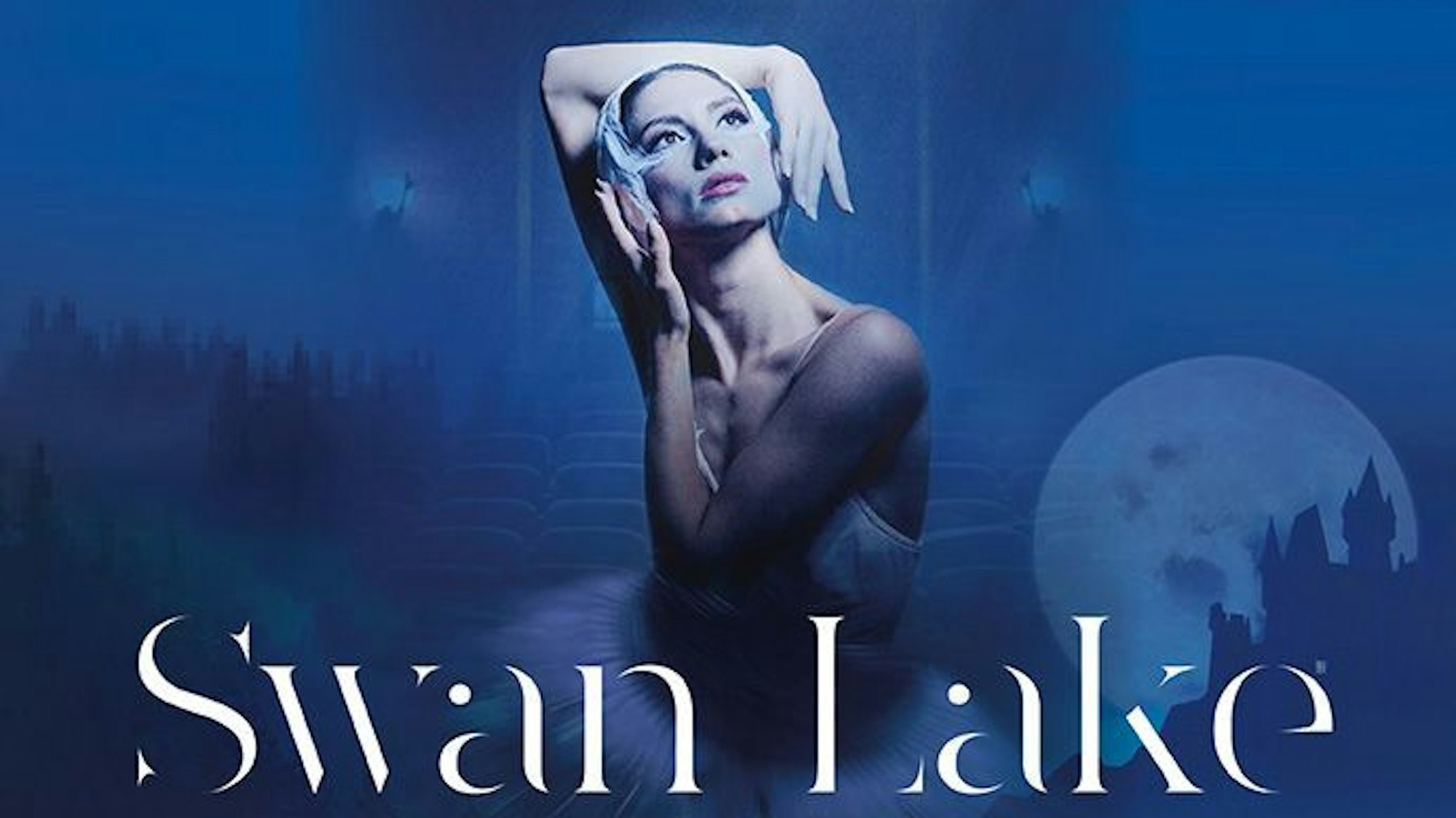 Das Poster vom Ballett Schwanensee des Grand Classic Ballet.