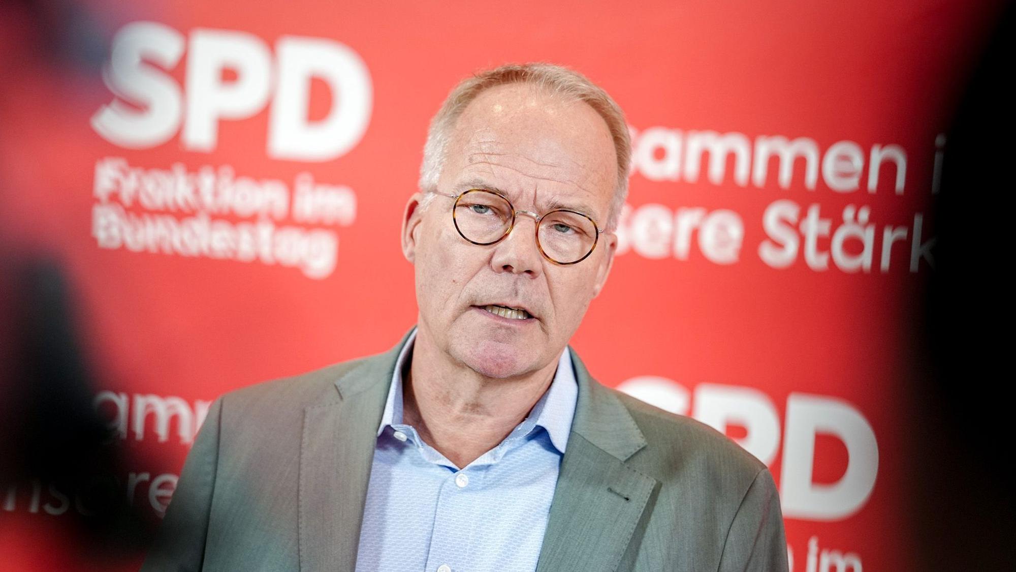 Matthias Miersch, Fraktionsvorsitzender der SPD, spricht.