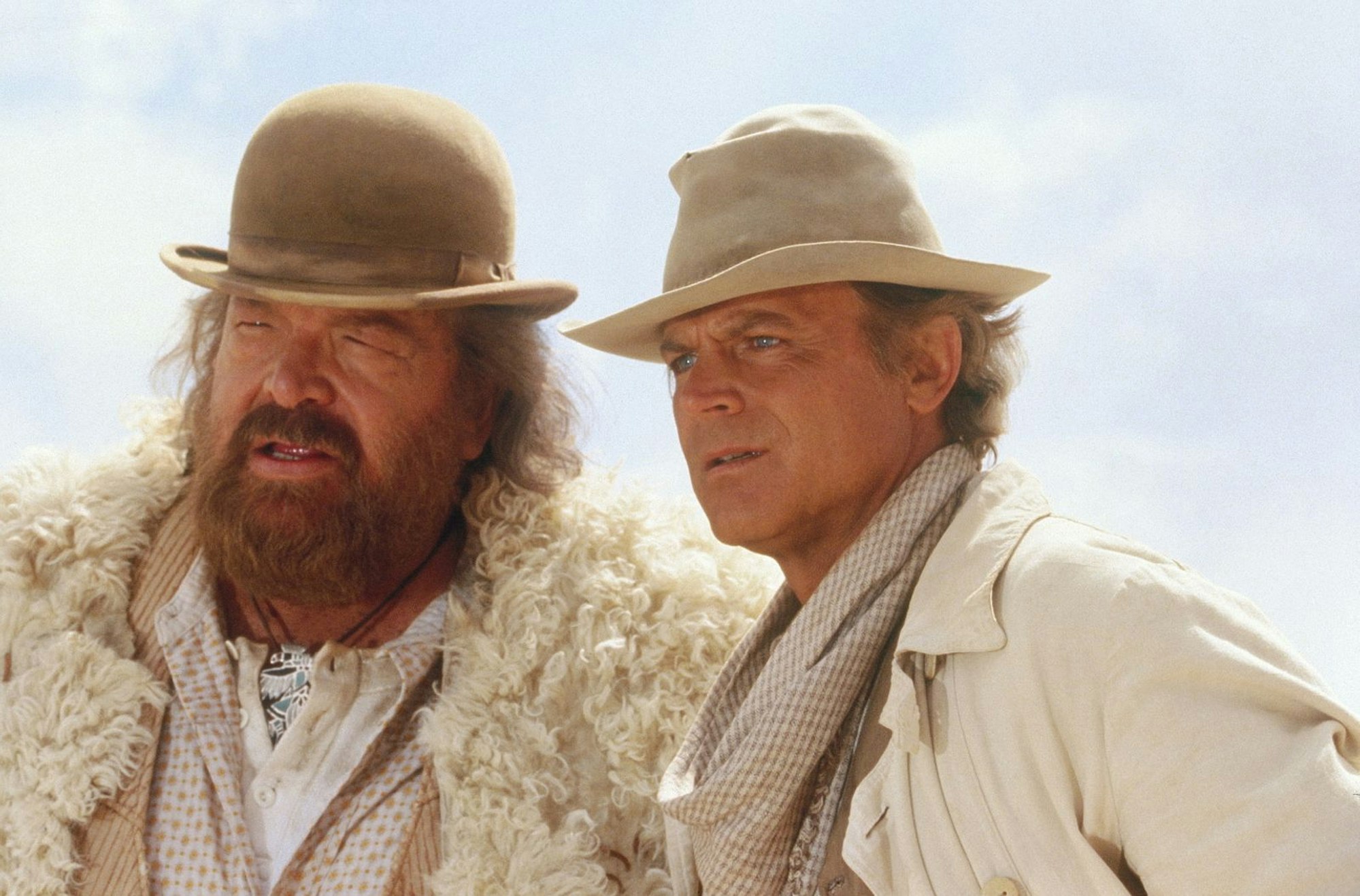 Mit“Die Troublemaker“ konnten Bud Spencer (links) und Terence Hill in den 1990er-Jahren nicht mehr an ihre früheren Erfolge anknüpfen. (Bild: Kabel eins / TOBIS FILMKUNST)
