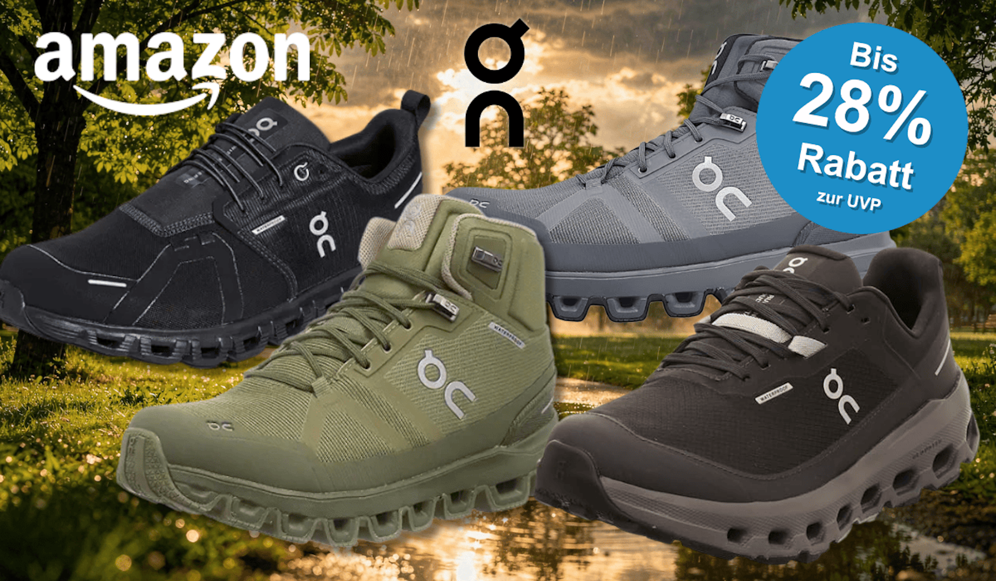 4 wasserdichte On Sneaker Modelle.