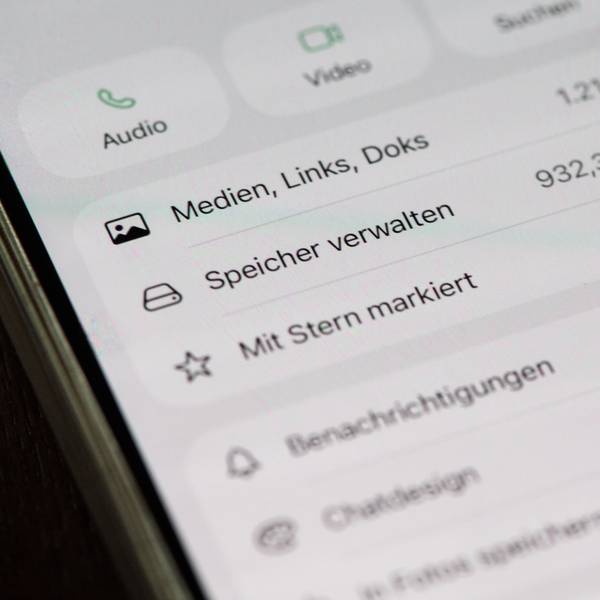 Speicherplatz eines WhatsApp-Chats