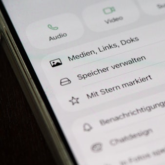 Speicherplatz eines WhatsApp-Chats