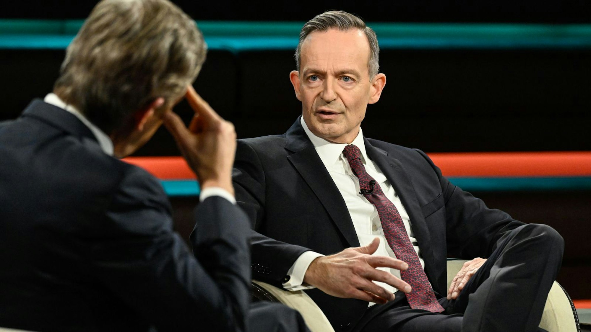Im Gespräch mit dem ZDF-Moderator zog Volker Wissing ein bitteres Resümee, was die Arbeit der Ampel anging. (Bild: ZDF / Markus Hertrich)