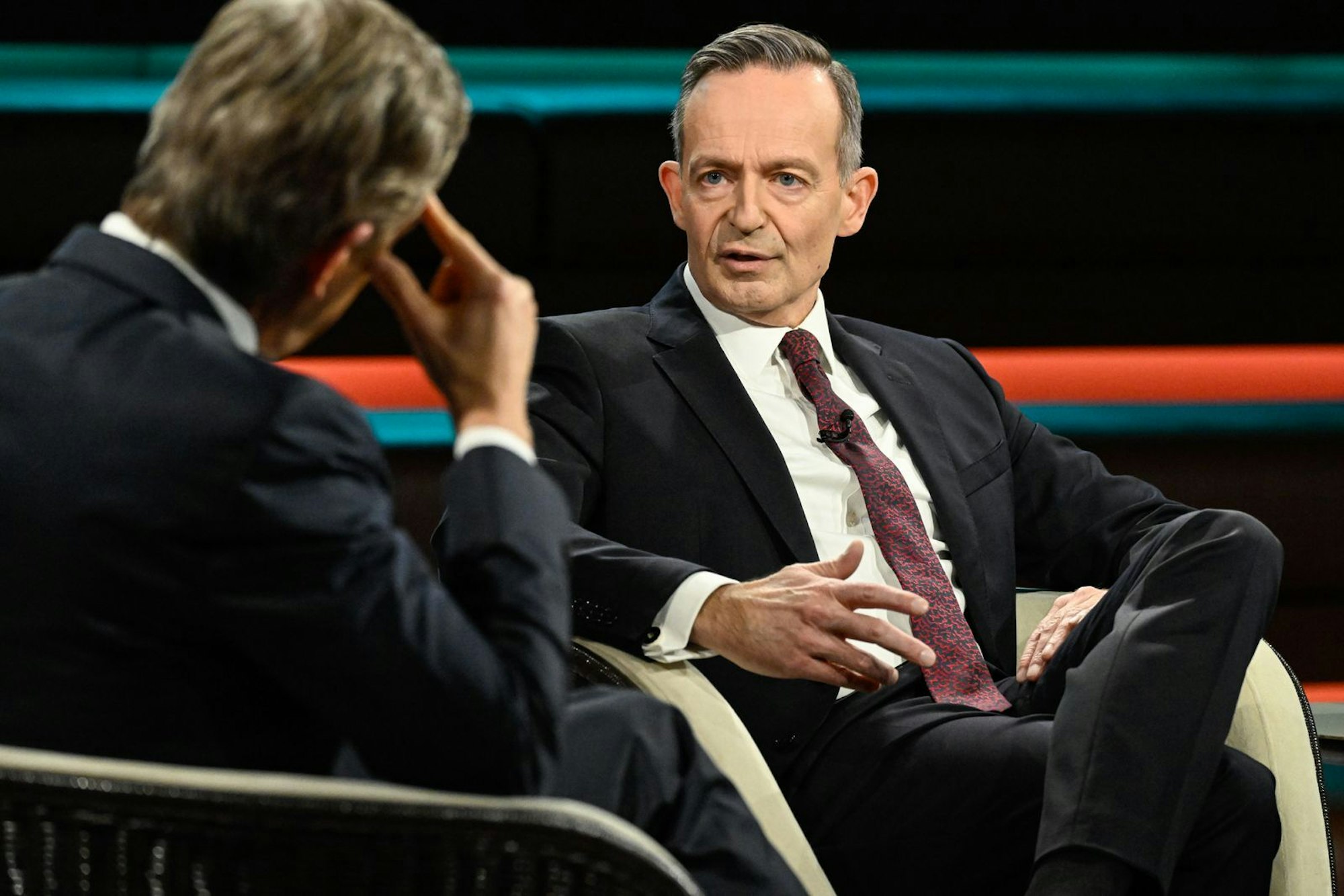 Im Gespräch mit dem ZDF-Moderator zog Volker Wissing ein bitteres Resümee, was die Arbeit der Ampel anging. (Bild: ZDF / Markus Hertrich)